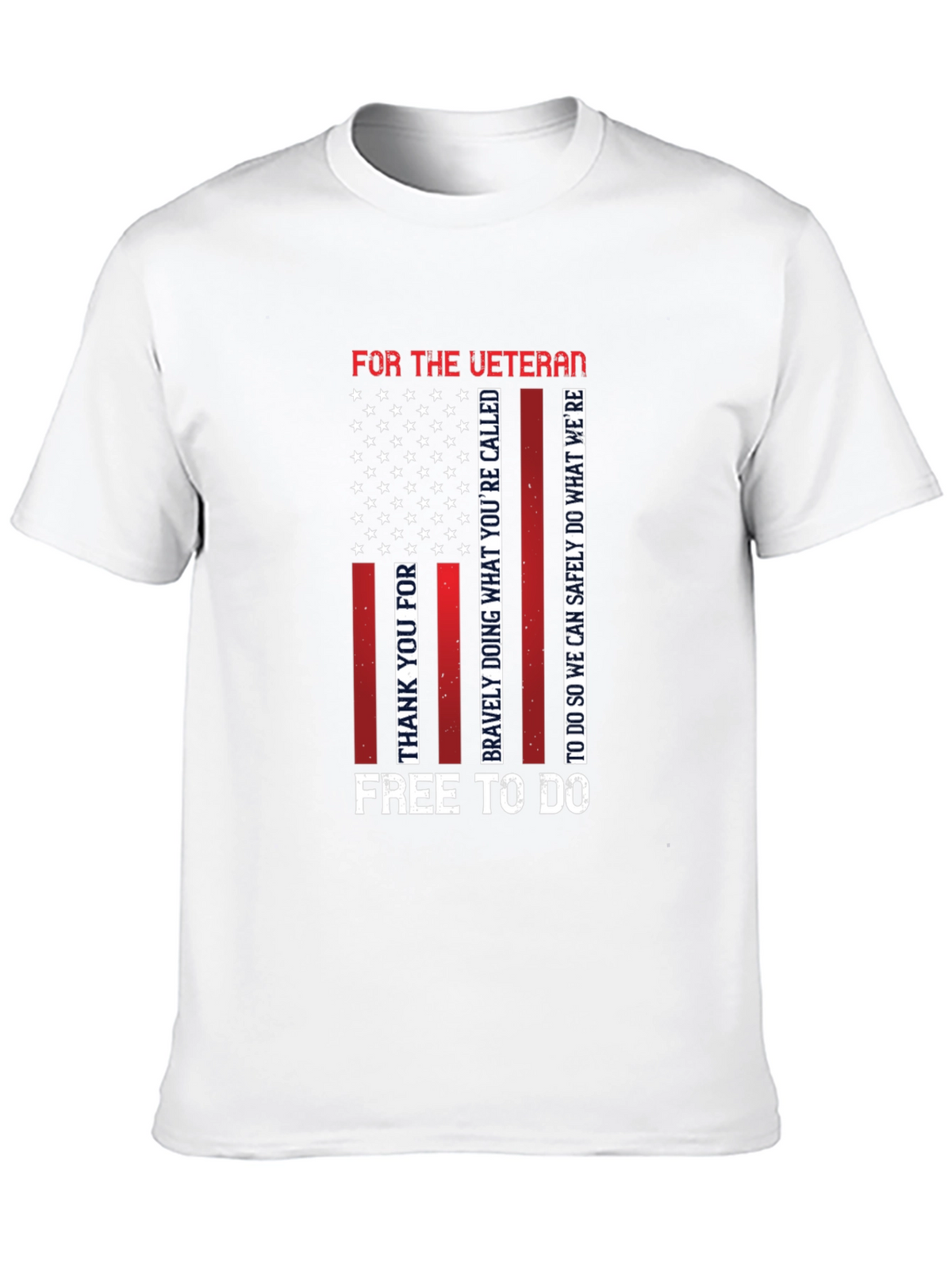 Veteran Patriotic T-Shirt - Mens Black Tee