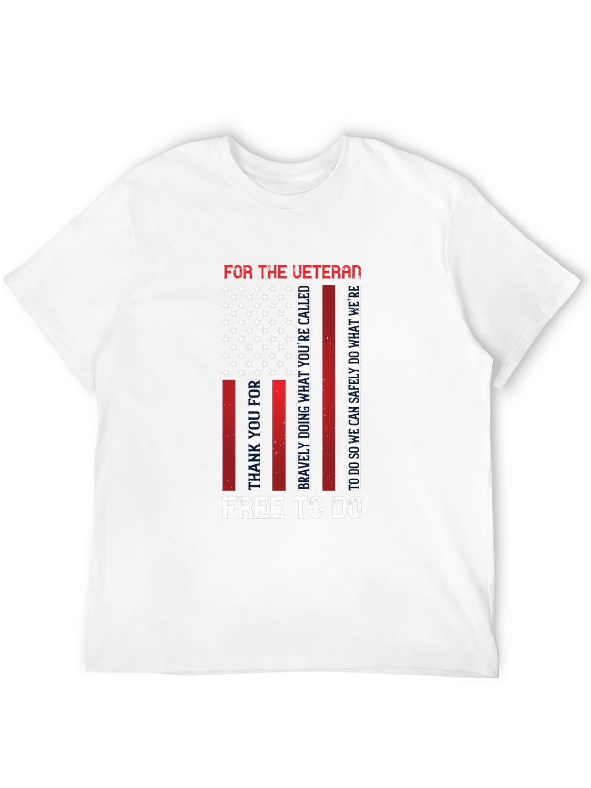 Veteran Patriotic T-Shirt - Mens Black Tee