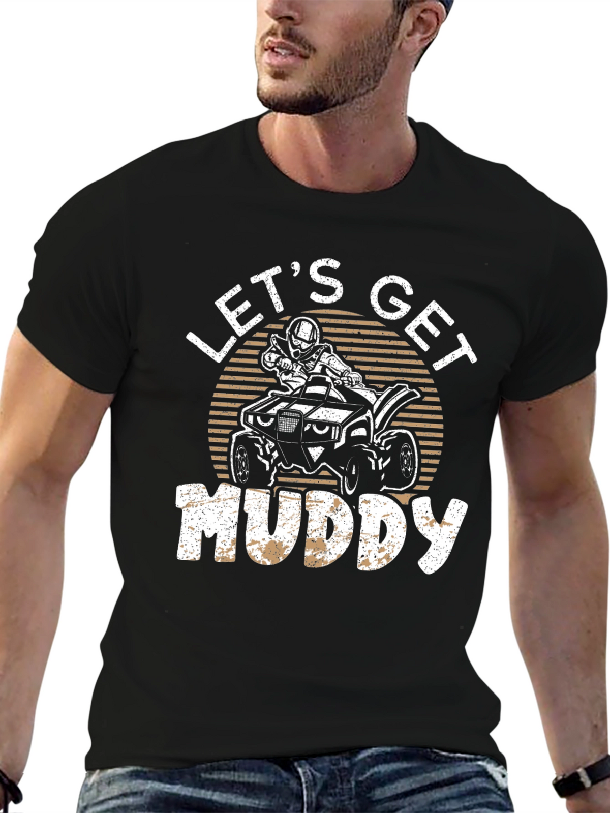 Lets Get Muddy ATV T-Shirt - Black