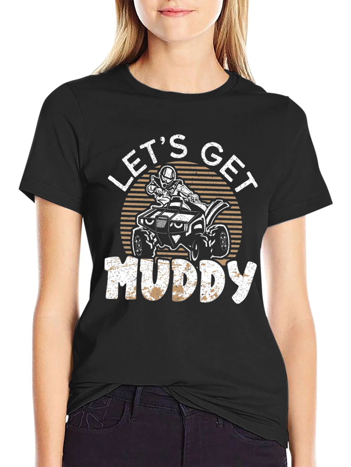 Lets Get Muddy ATV T-Shirt - Black
