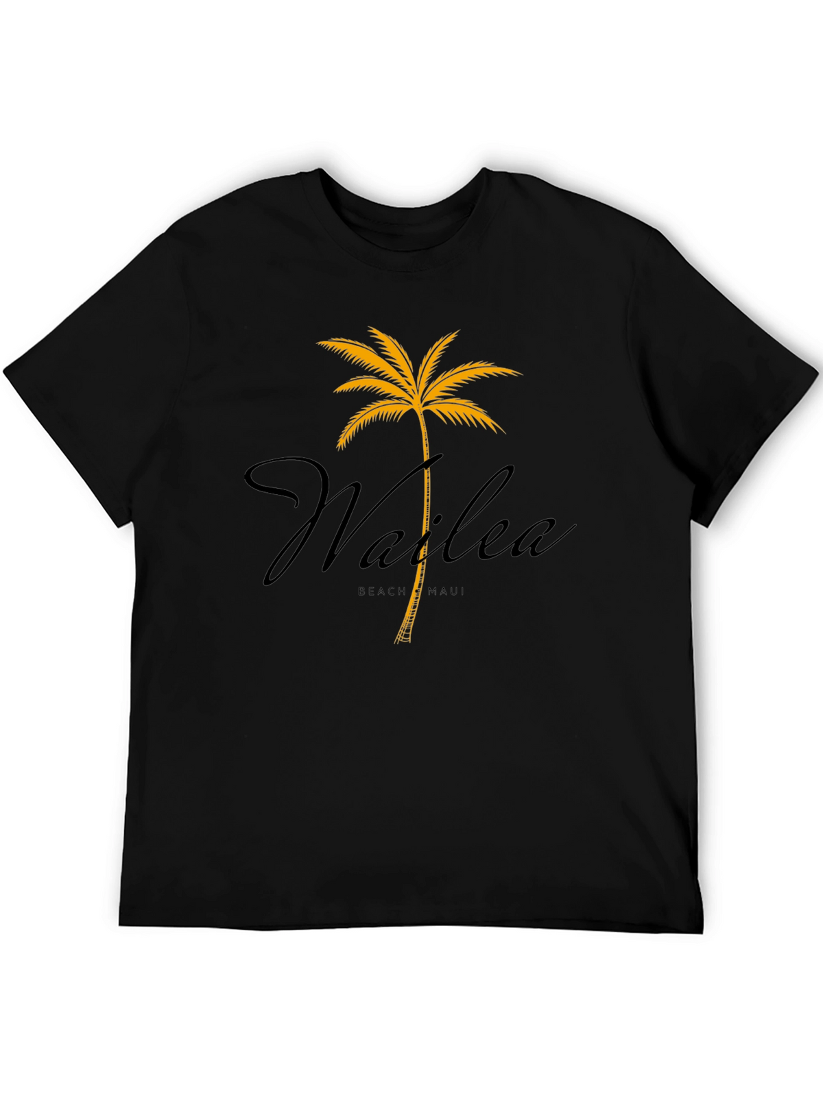 Wailea Beach Maui Palm Tree Graphic T-Shirt