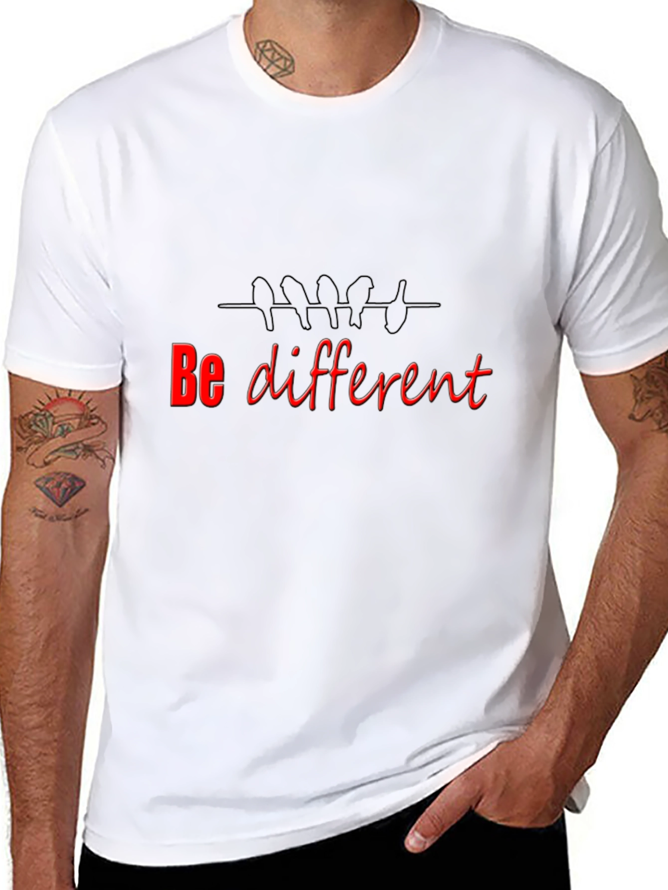 Be Different Black T-Shirt