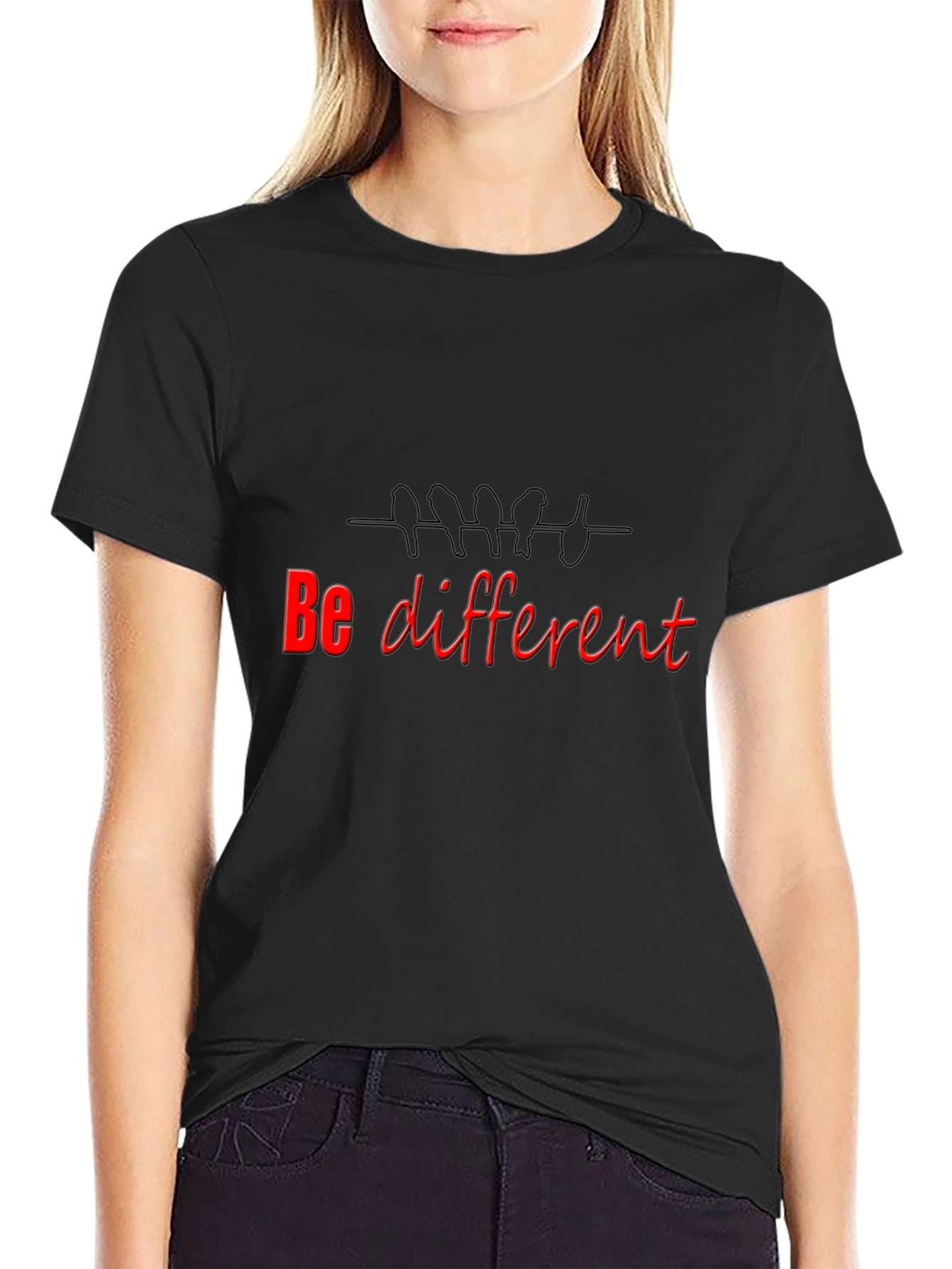 Be Different Black T-Shirt