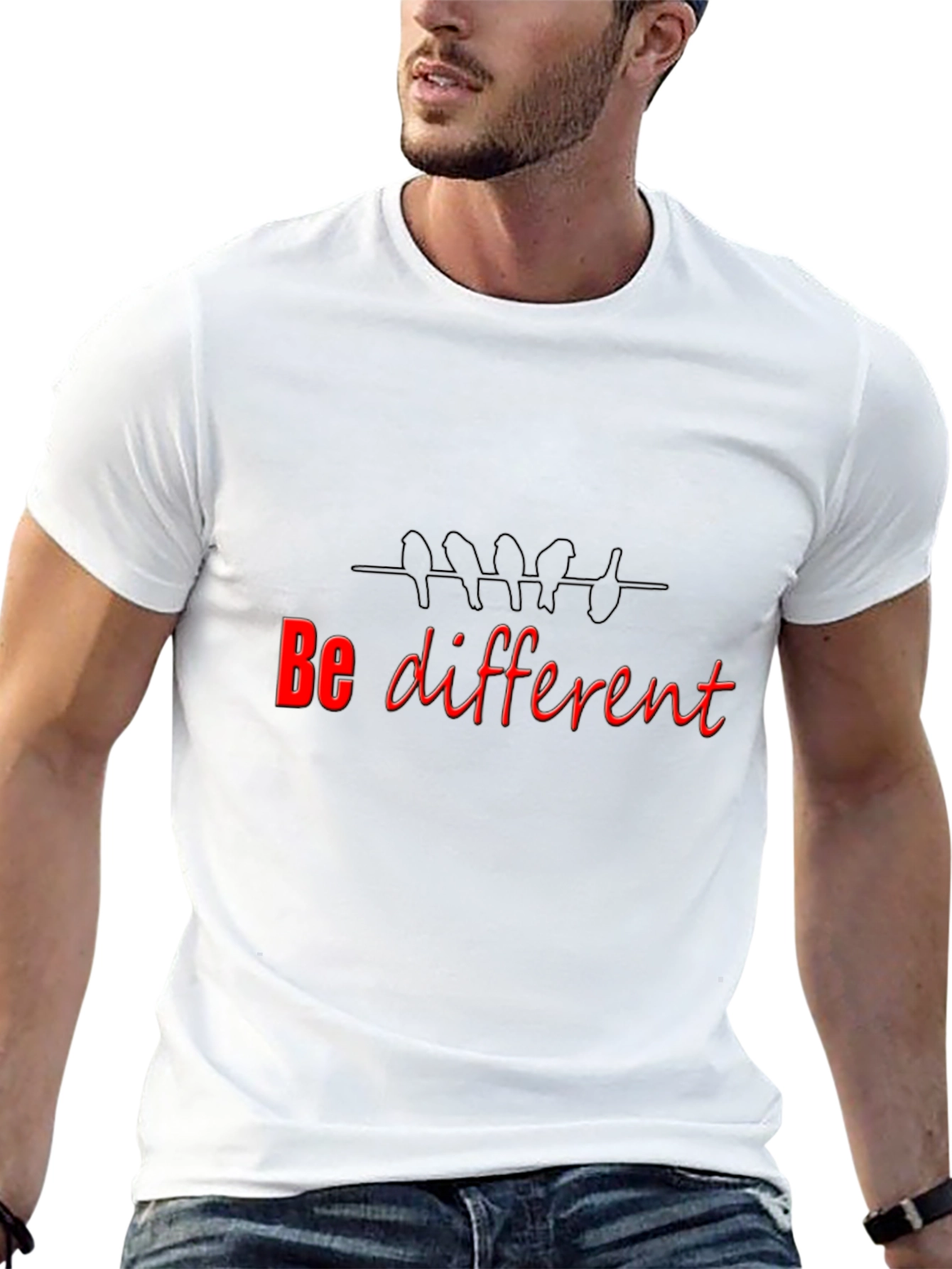 Be Different Black T-Shirt
