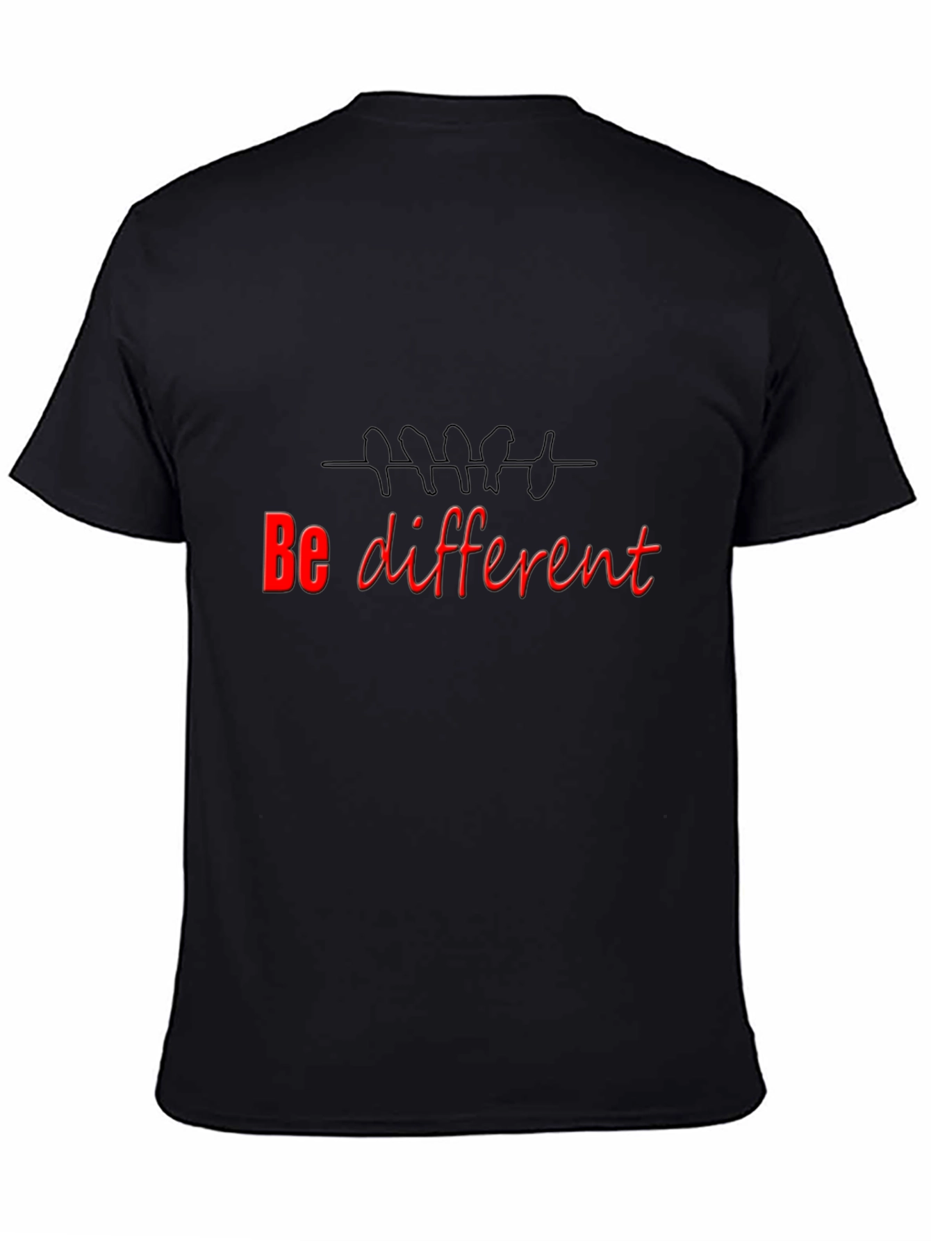 Be Different Black T-Shirt