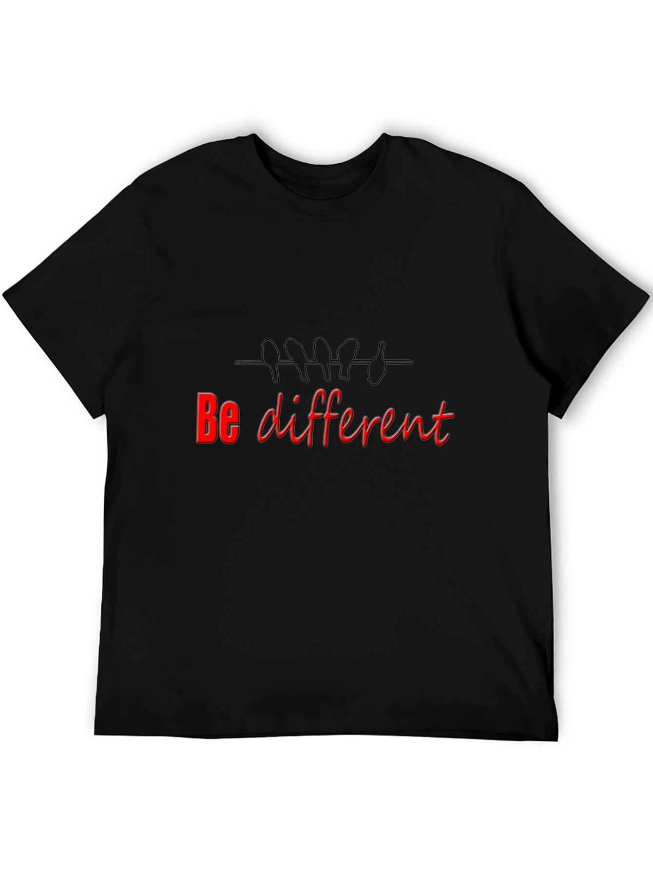 Be Different Black T-Shirt