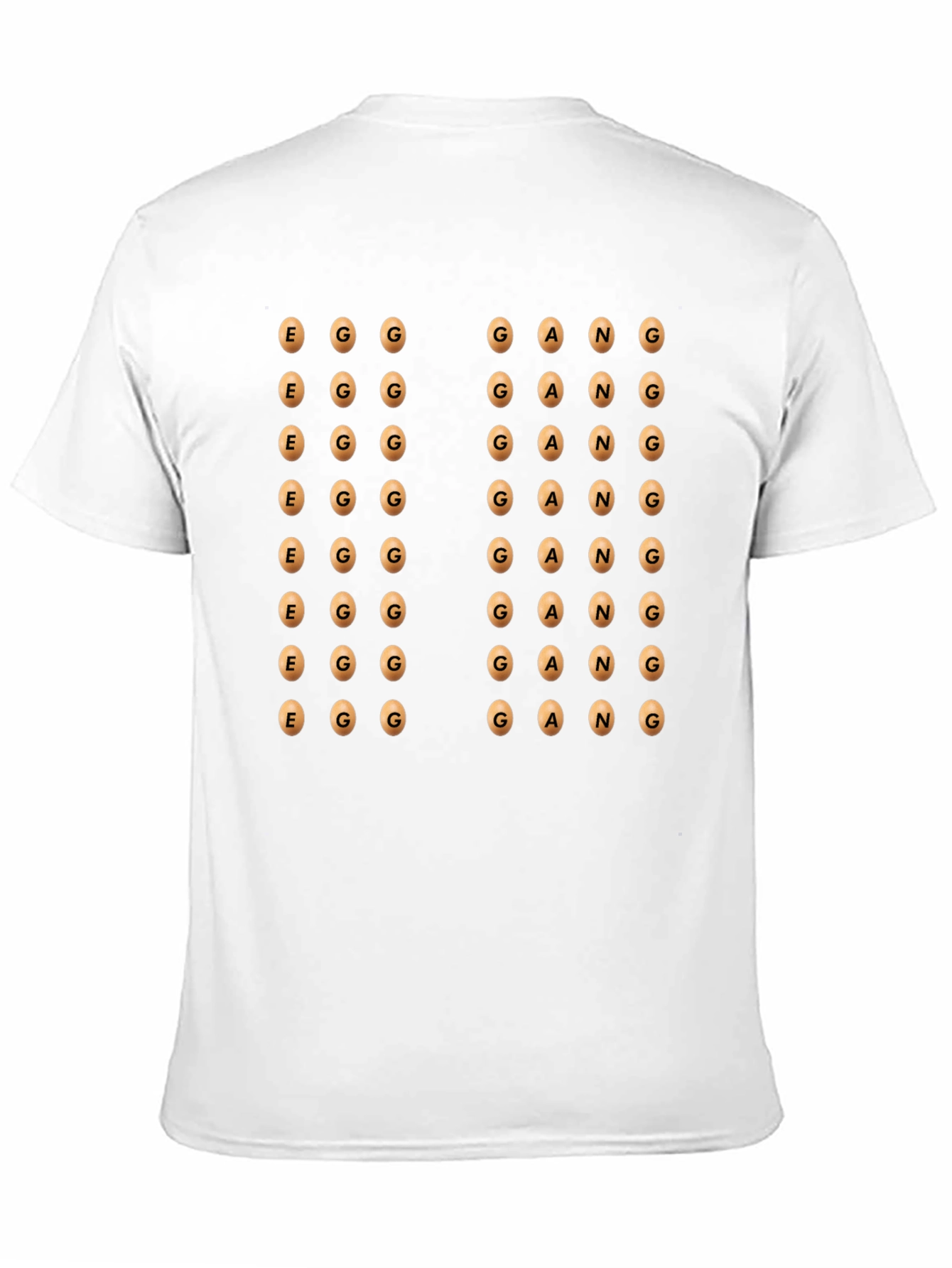 Egg Gang Graphic Print Black T-Shirt
