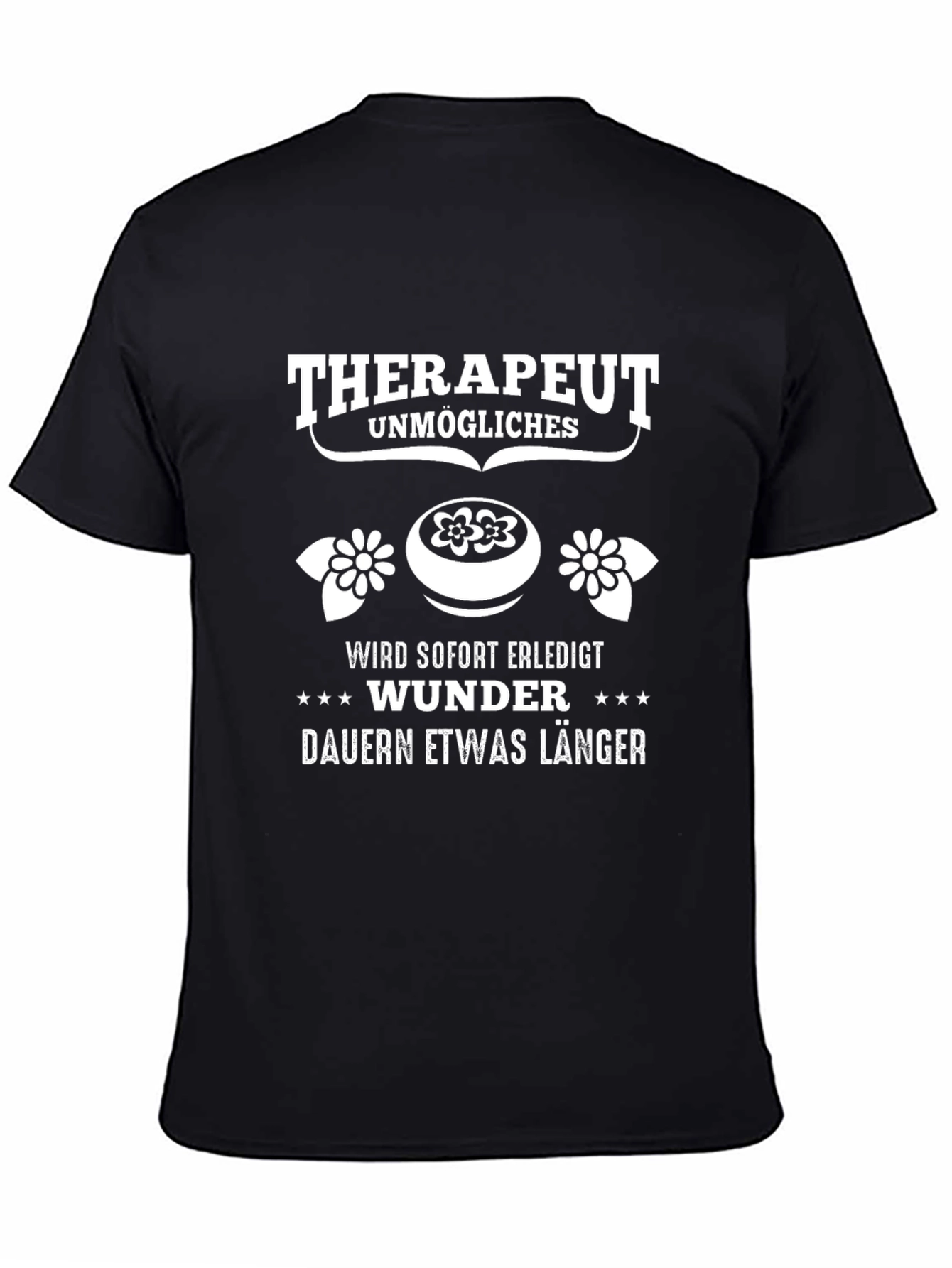 Therapist Funny Graphic Tee - Black
