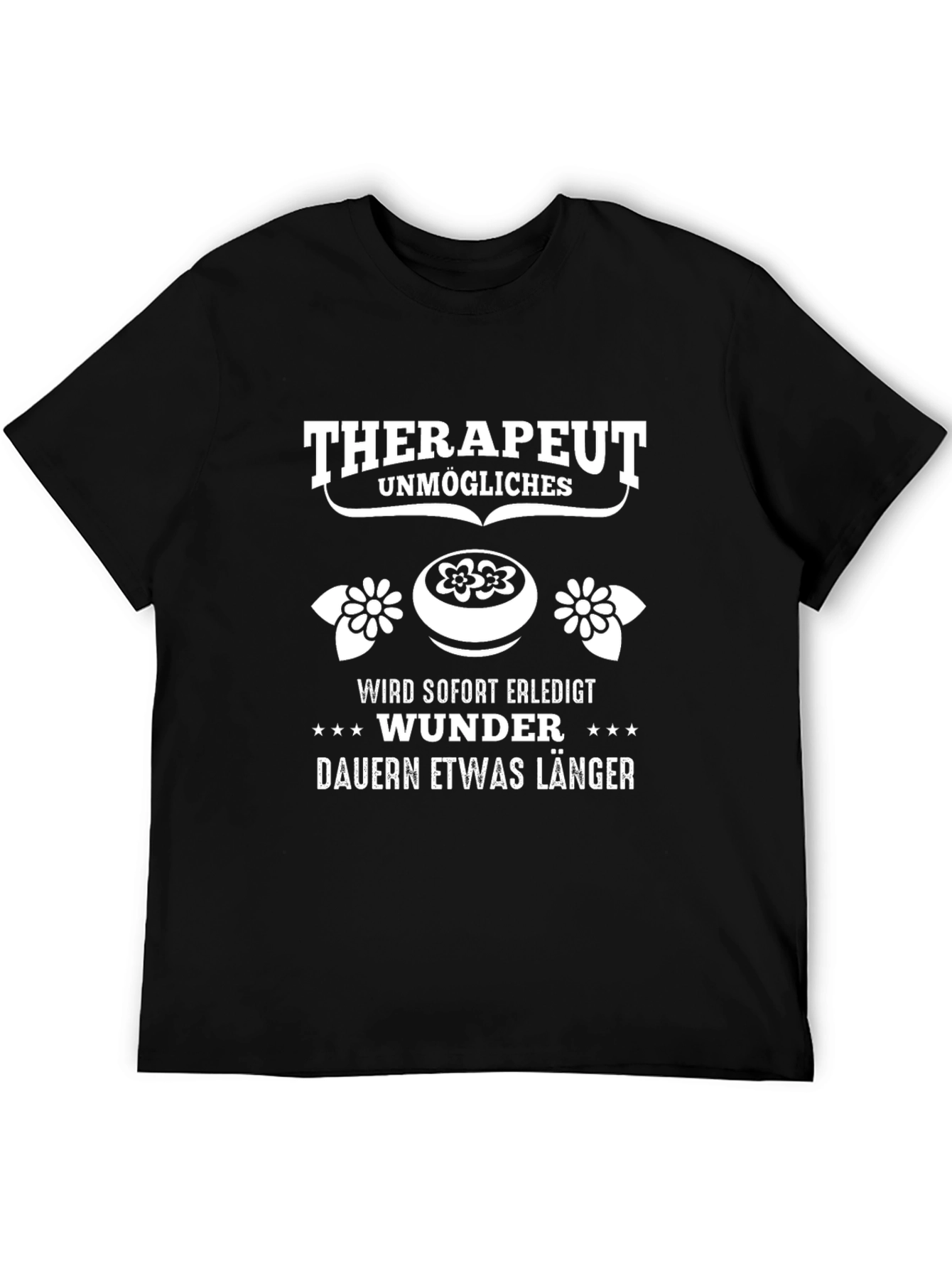 Therapist Funny Graphic Tee - Black