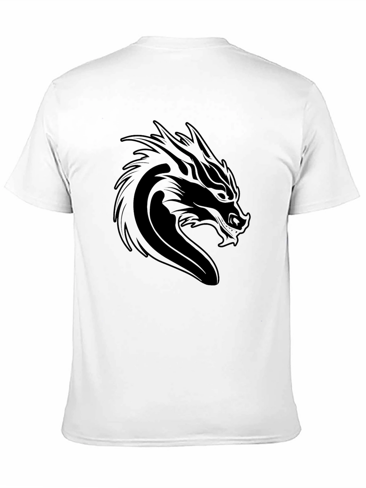 Mens Black Dragon Graphic Tee - Bold Style