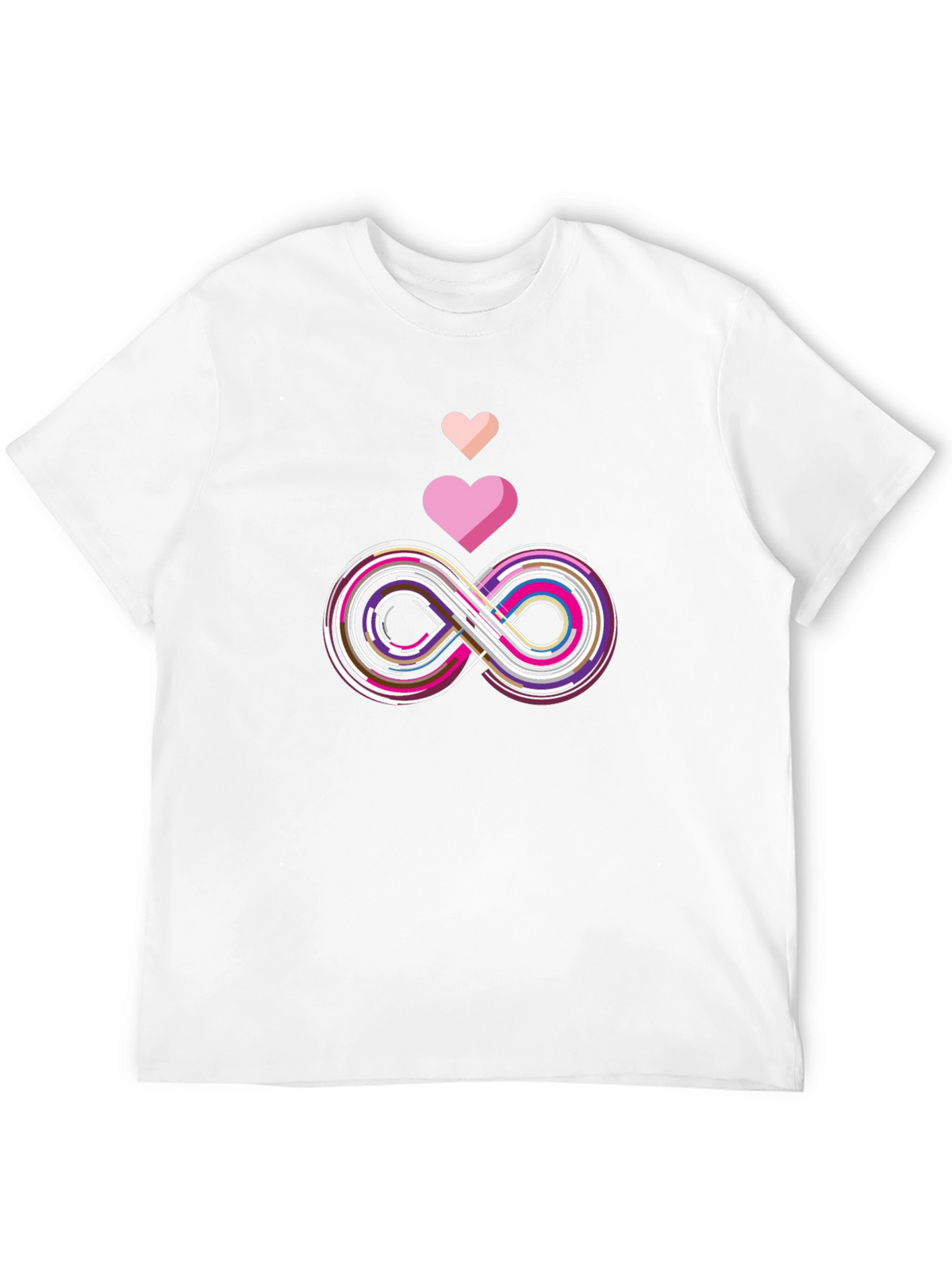 Infinity Love Graphic Tee - Stylish Black T-Shirt