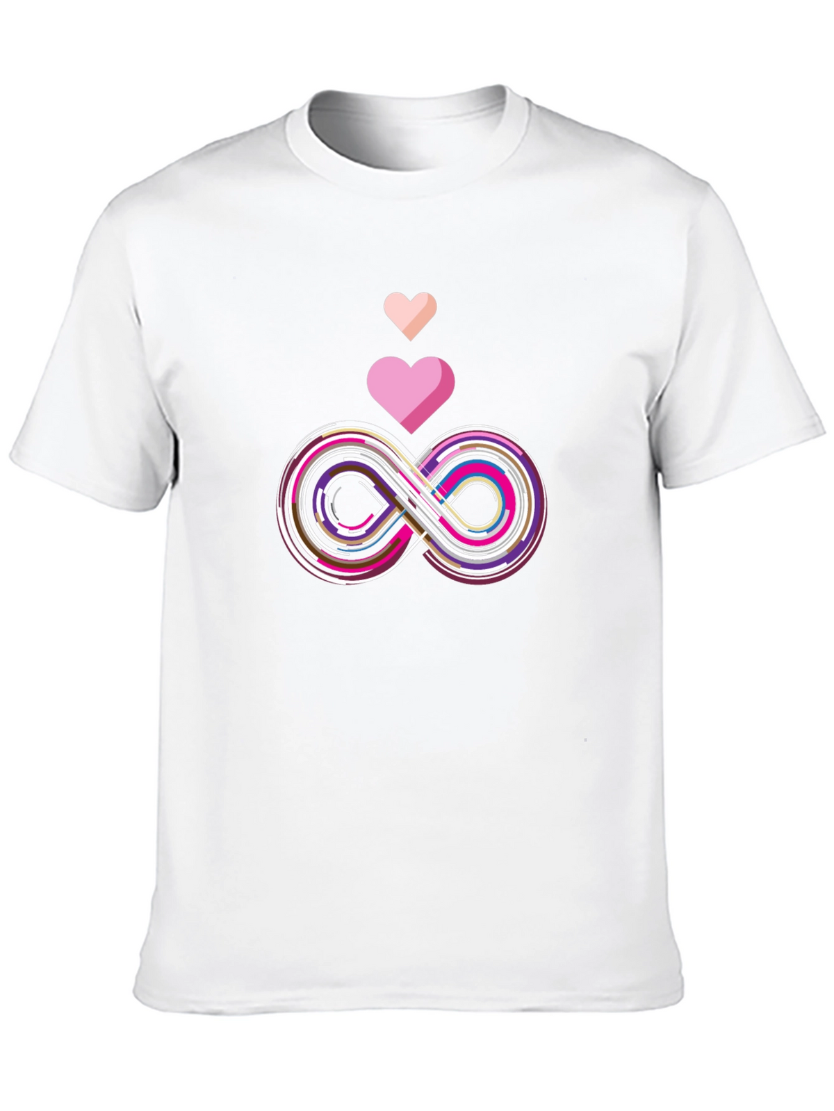 Infinity Love Graphic Tee - Stylish Black T-Shirt