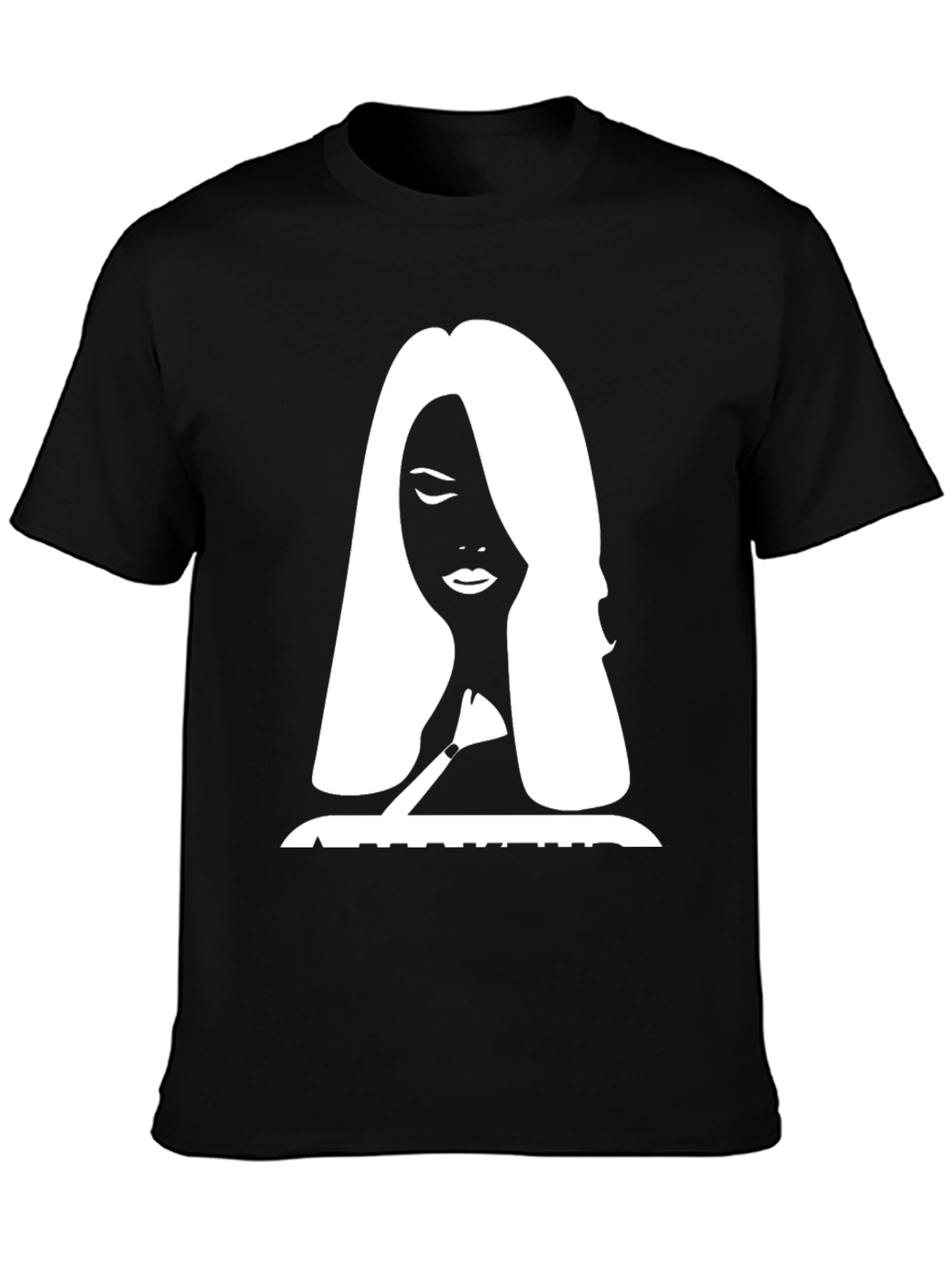 Silhouette Graphic Print Tee - Stylish Black T-Shirt