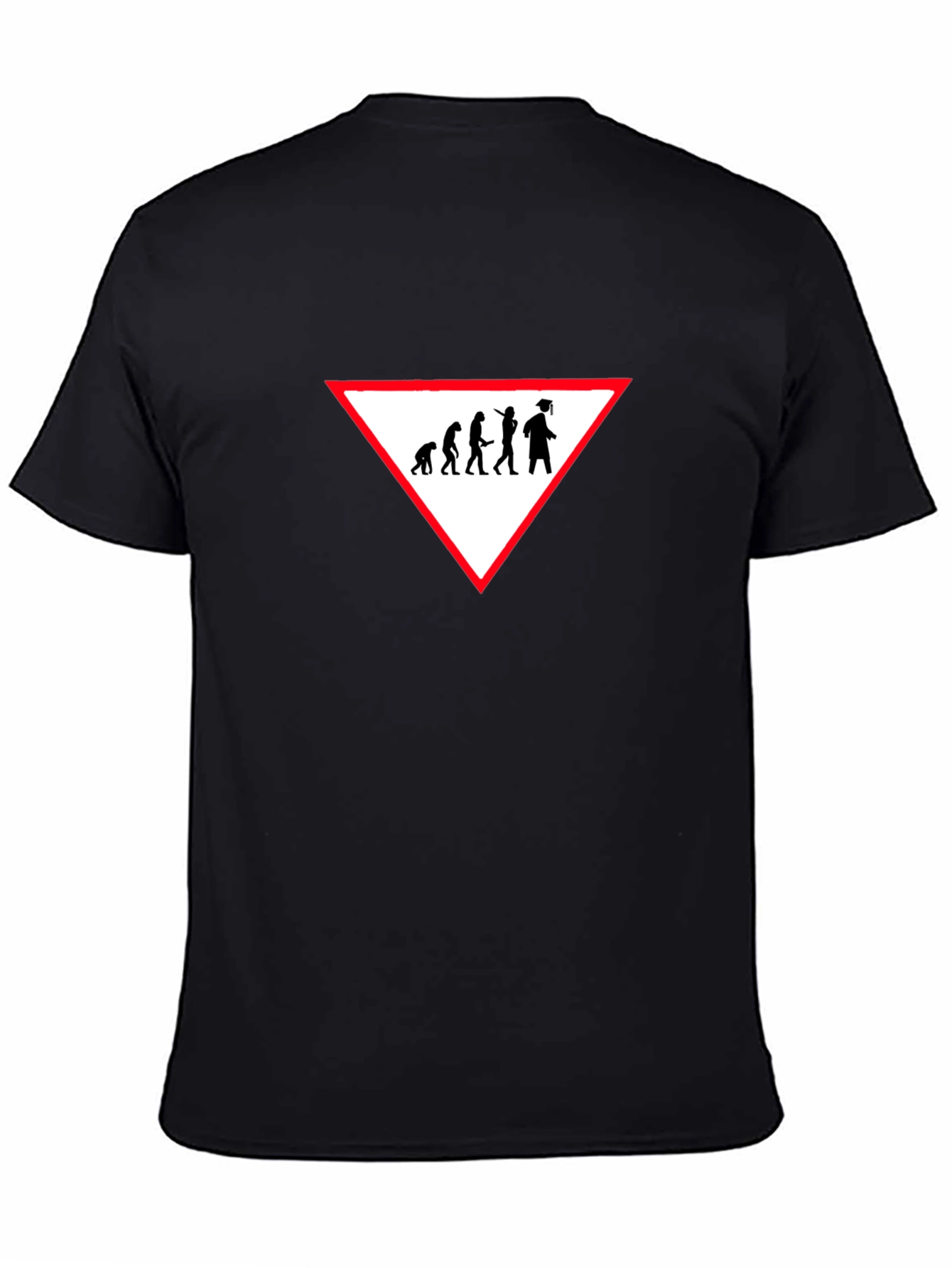 Evolution Graduation T-Shirt - Black Crew Neck