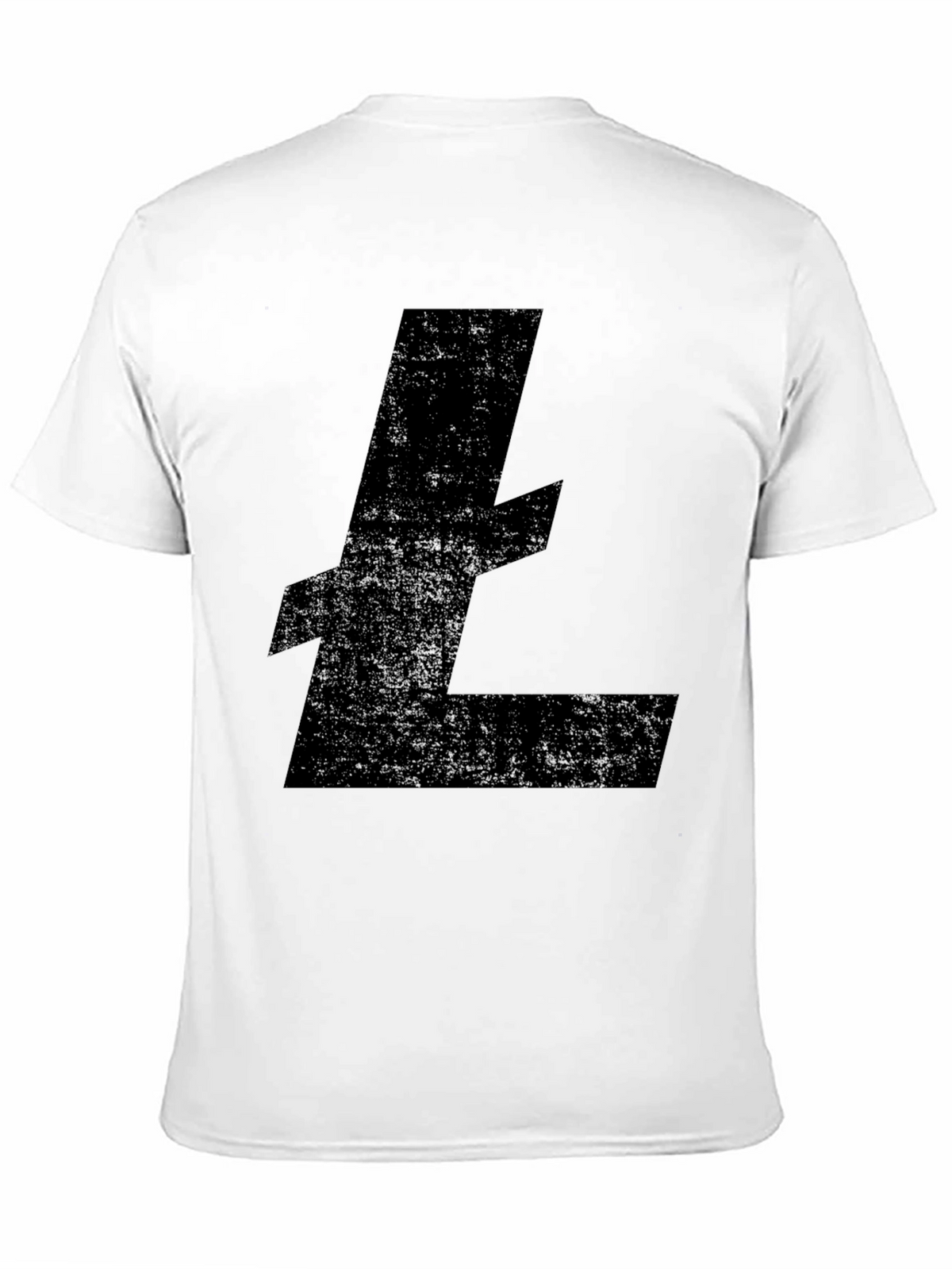 Litecoin Crypto Logo Black T-Shirt