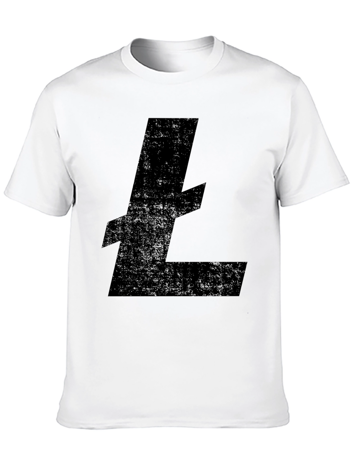 Litecoin Crypto Logo Black T-Shirt