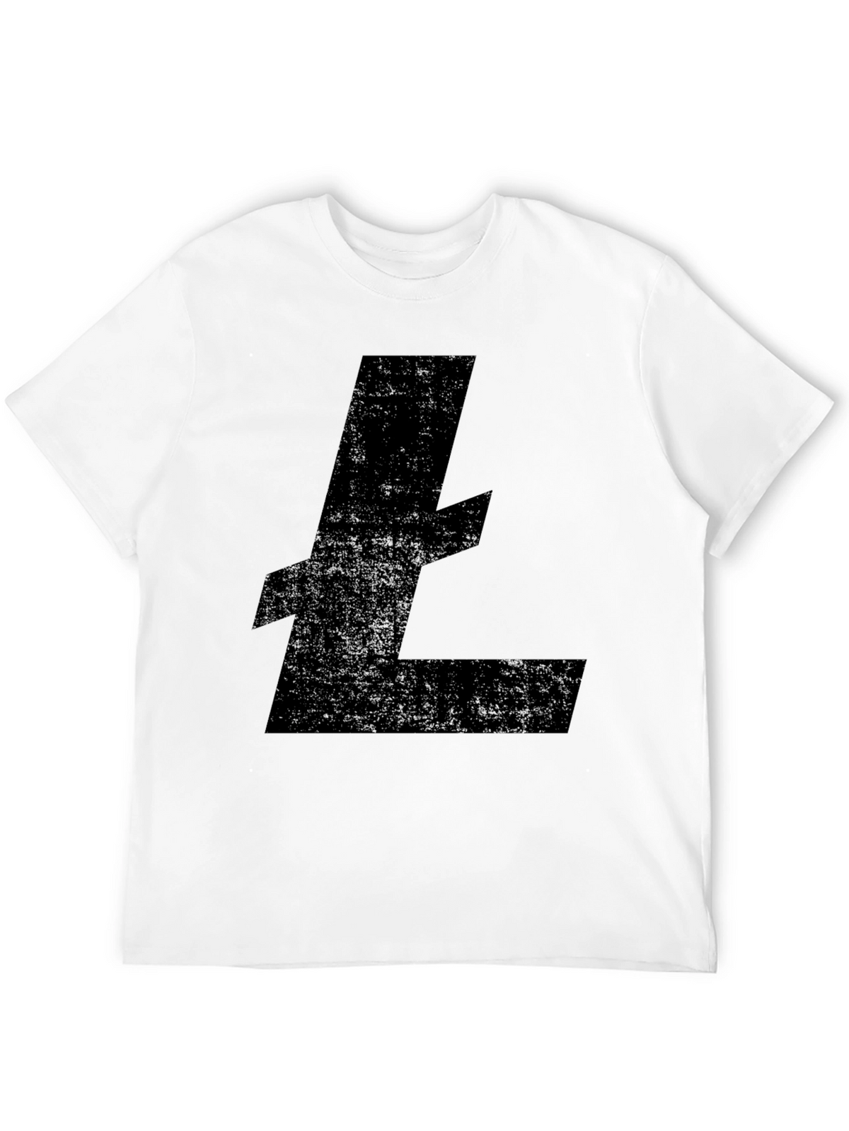 Litecoin Crypto Logo Black T-Shirt