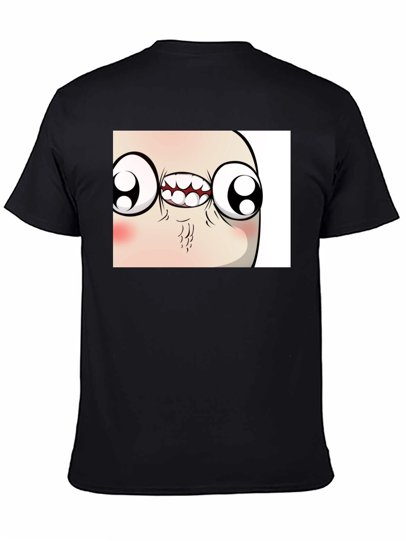 Troll Face Meme Graphic Tee - Funny Black T-Shirt