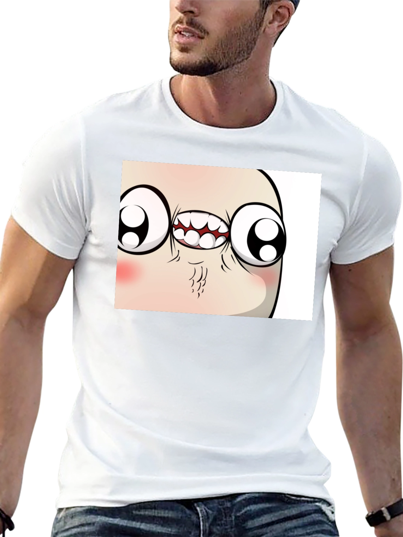 Troll Face Meme Graphic Tee - Funny Black T-Shirt