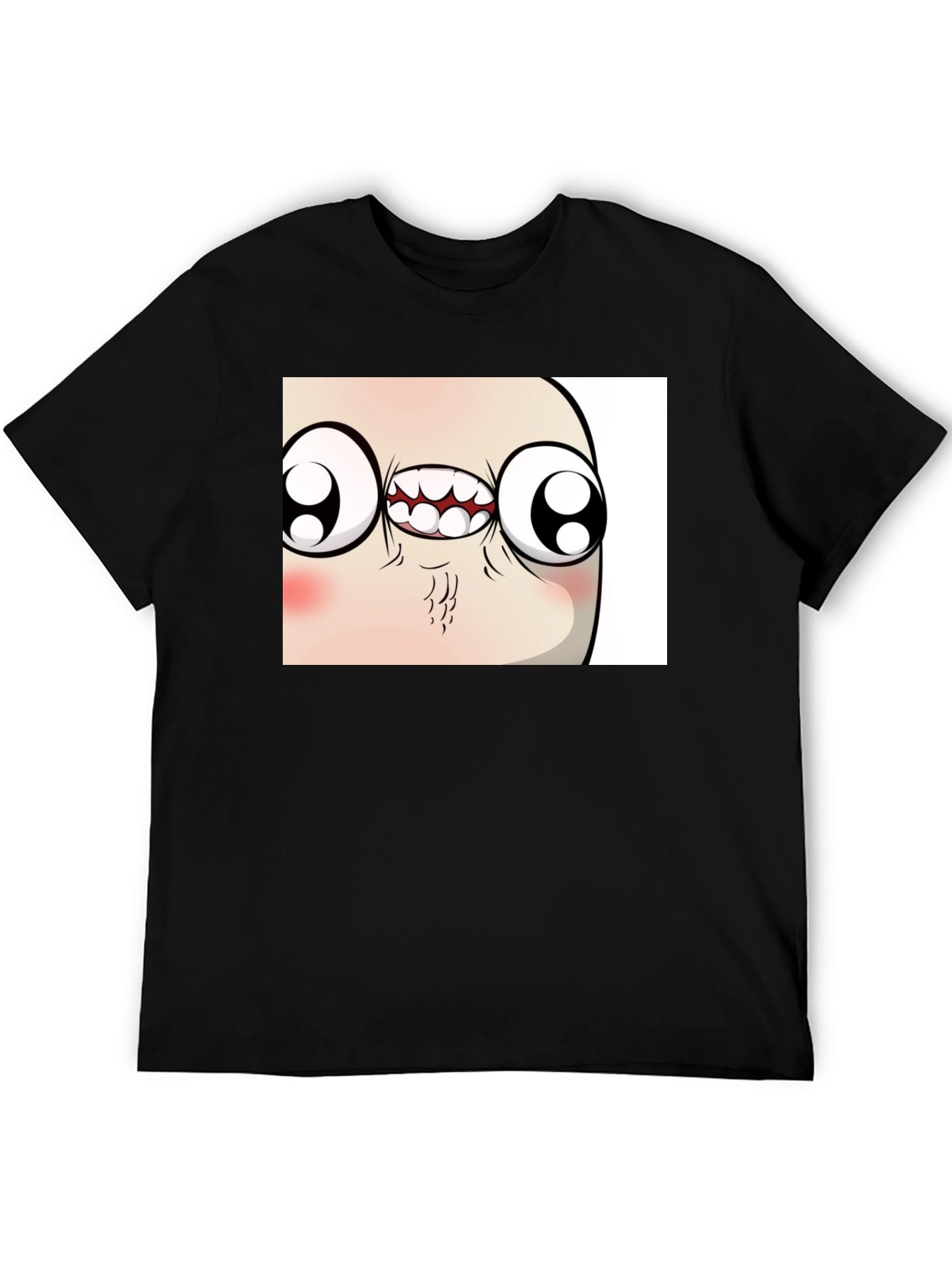 Troll Face Meme Graphic Tee - Funny Black T-Shirt