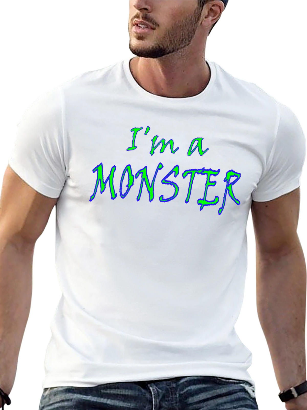 Im a Monster Graphic Tee - Black
