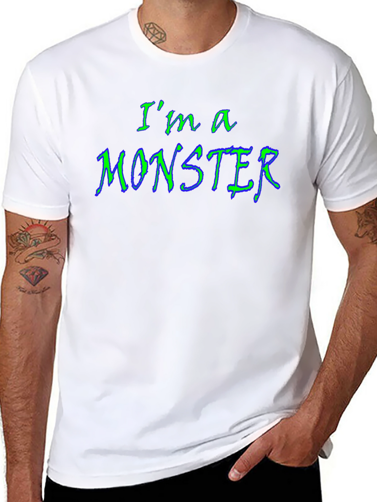 Im a Monster Graphic Tee - Black