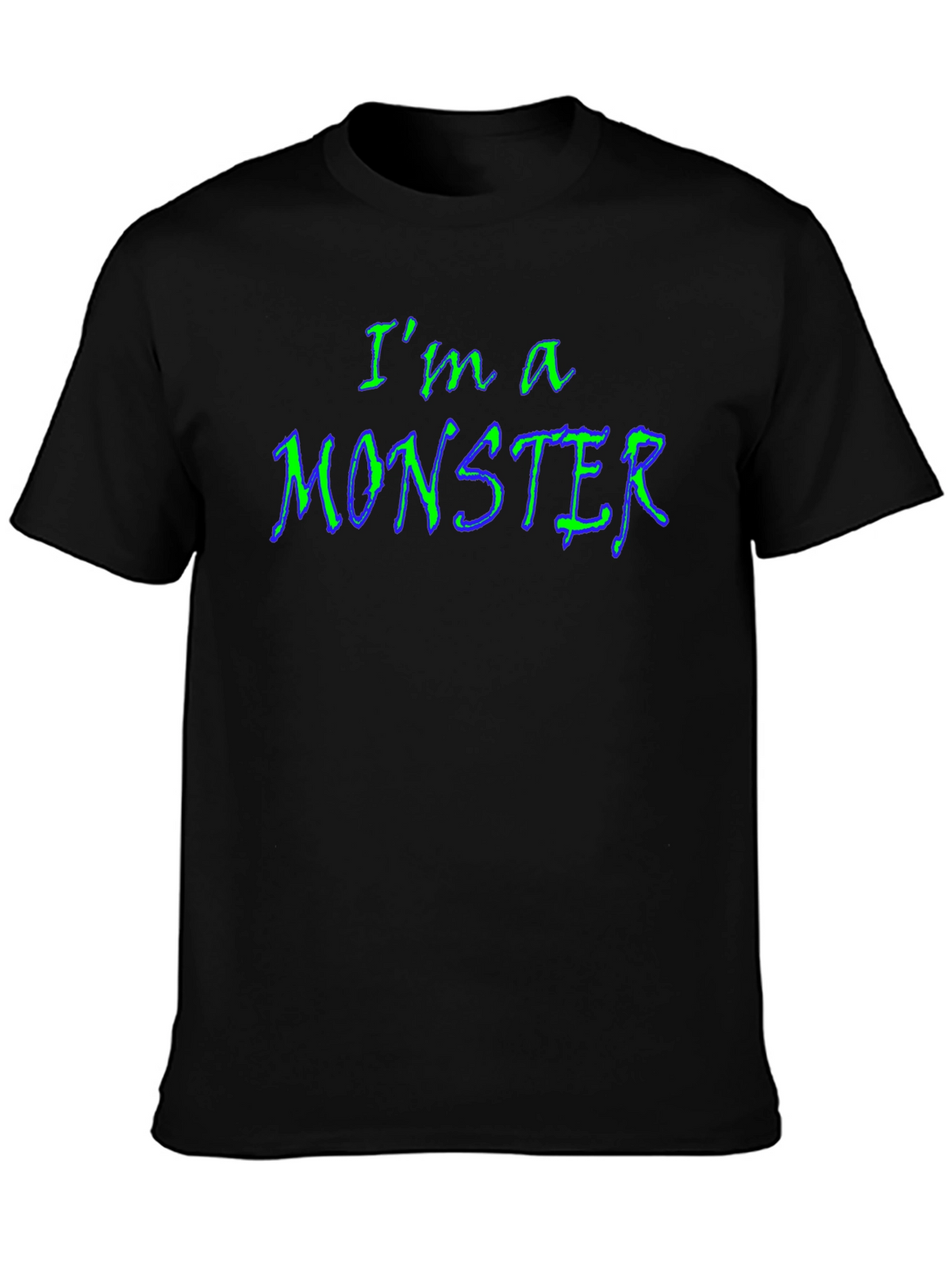 Im a Monster Graphic Tee - Black