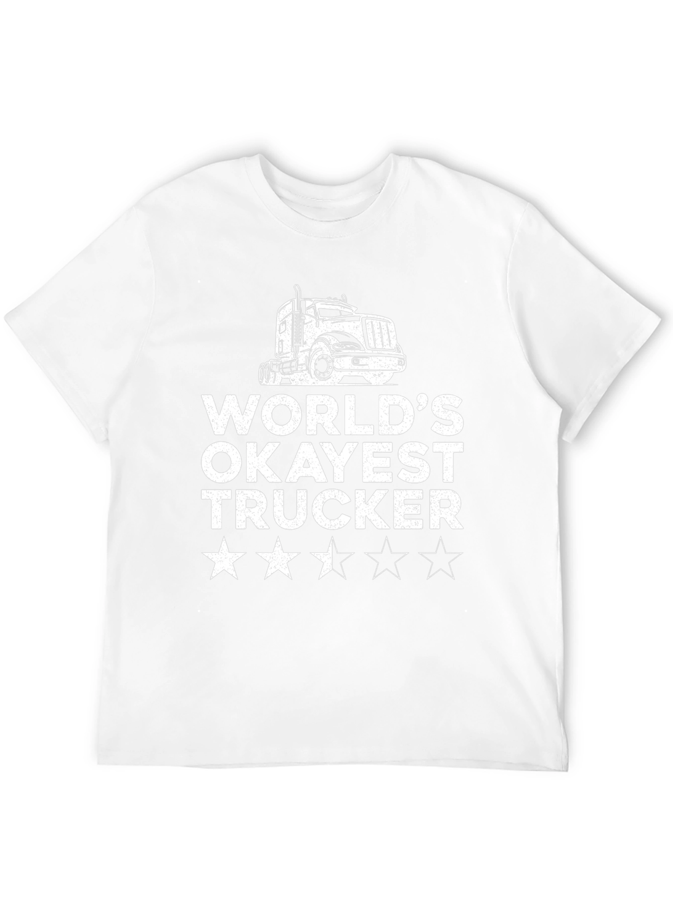 Worlds Okayest Trucker Black T-Shirt