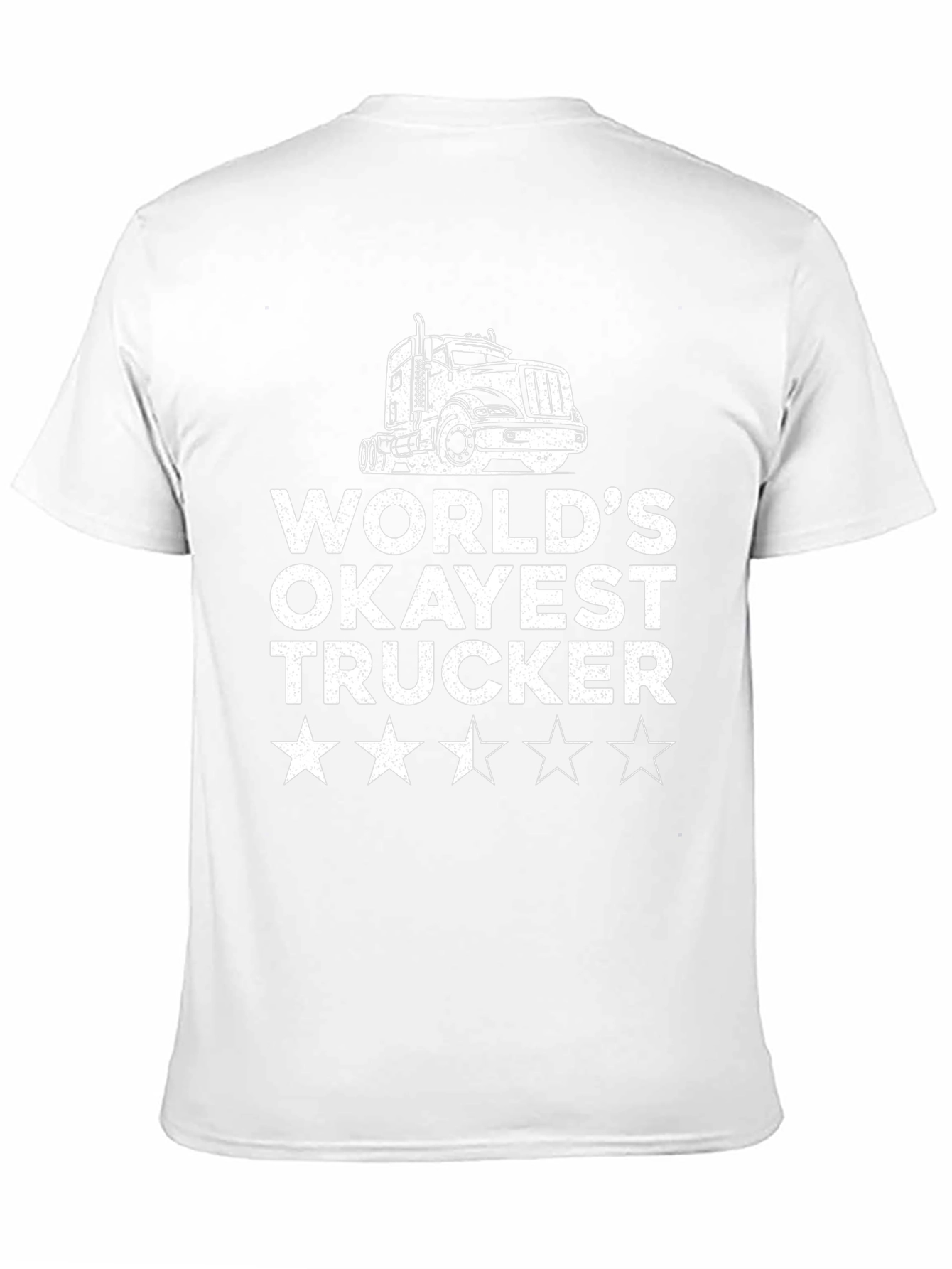 Worlds Okayest Trucker Black T-Shirt