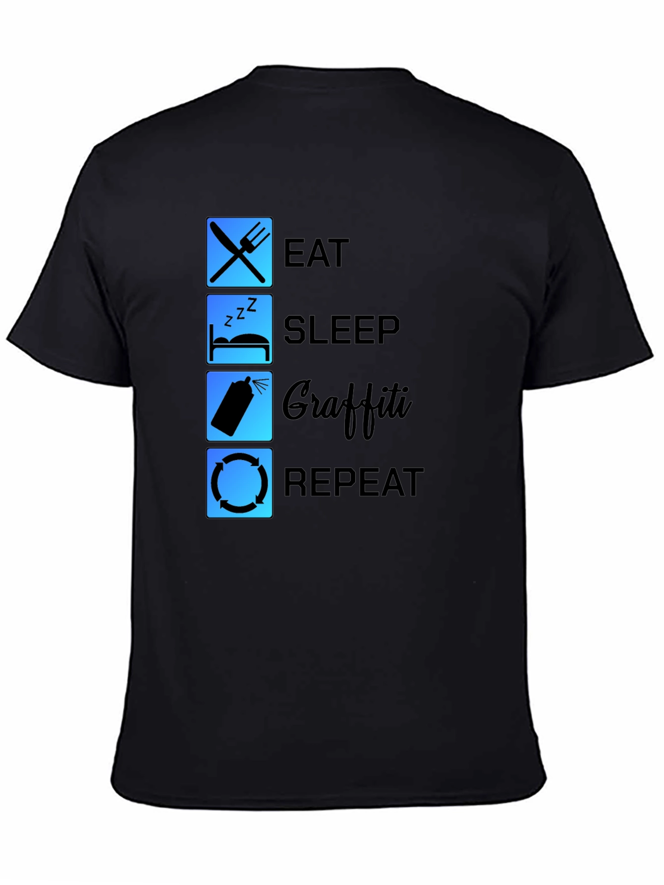 Eat Sleep Graffiti Repeat T-Shirt