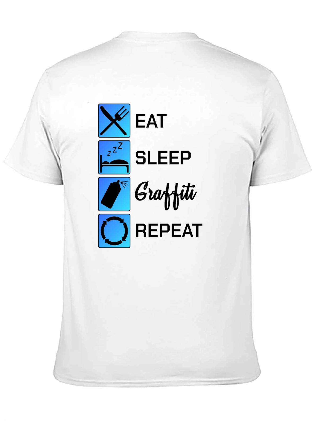 Eat Sleep Graffiti Repeat T-Shirt