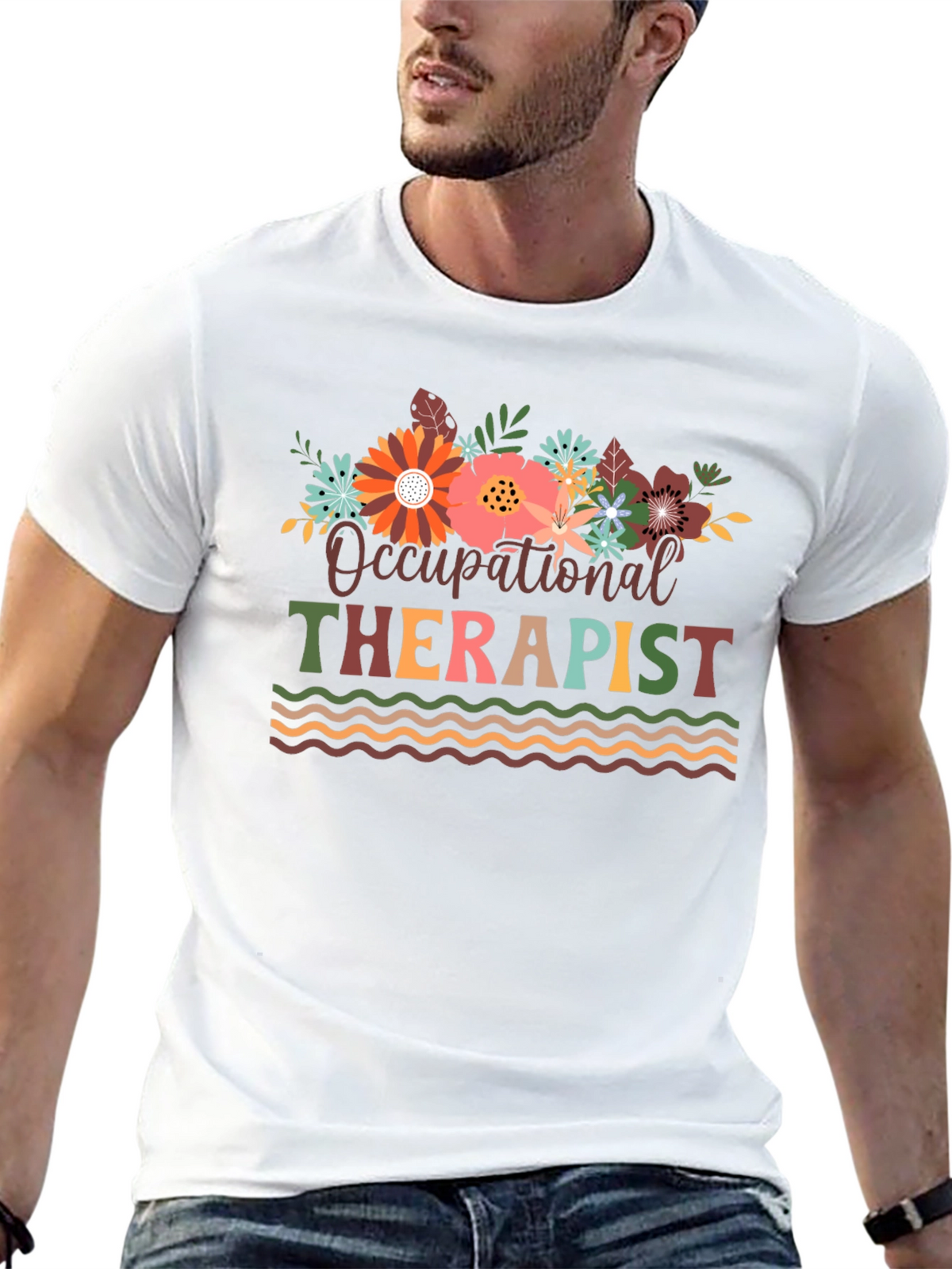 Occupational Therapist Floral T-Shirt