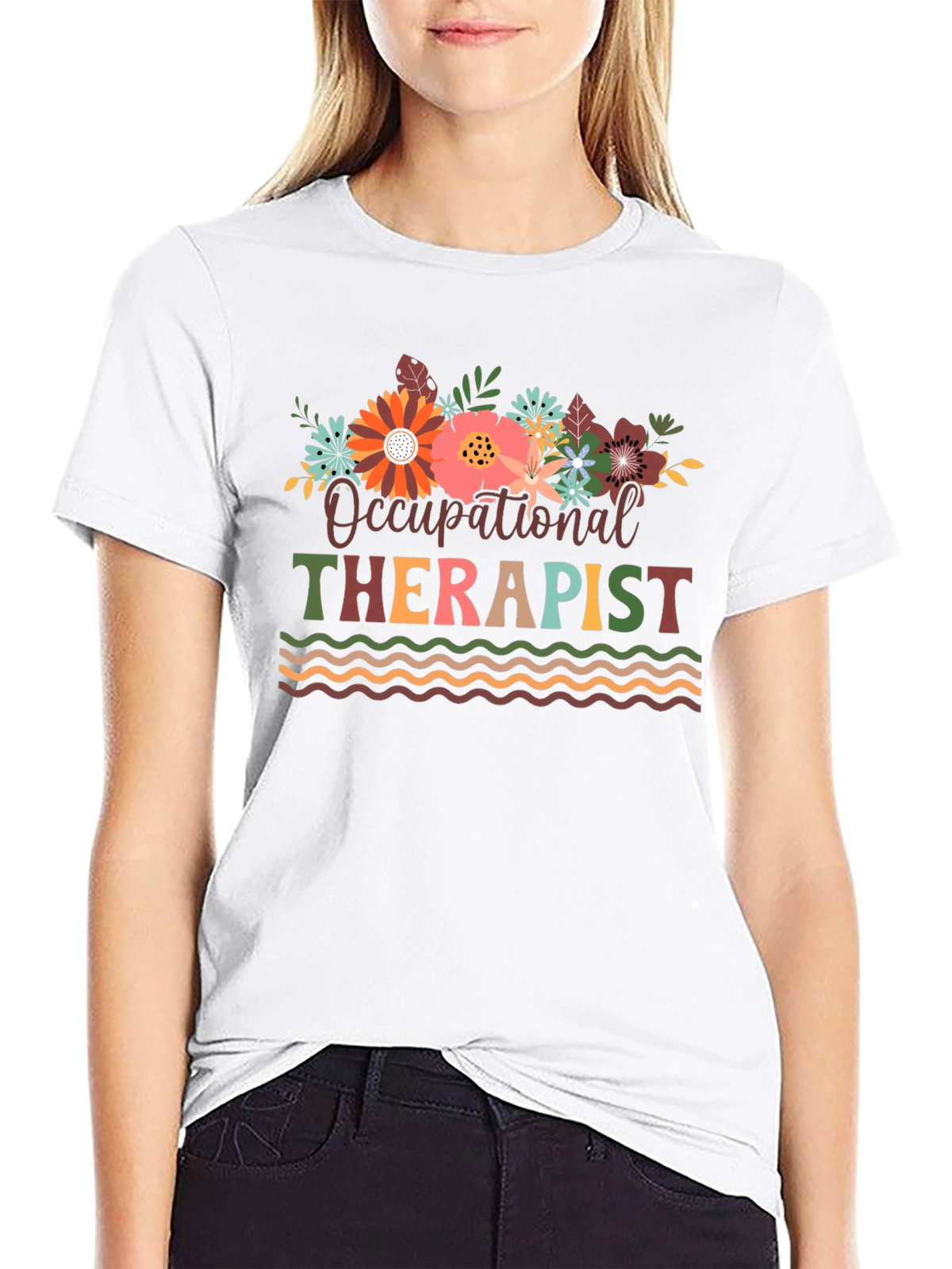 Occupational Therapist Floral T-Shirt