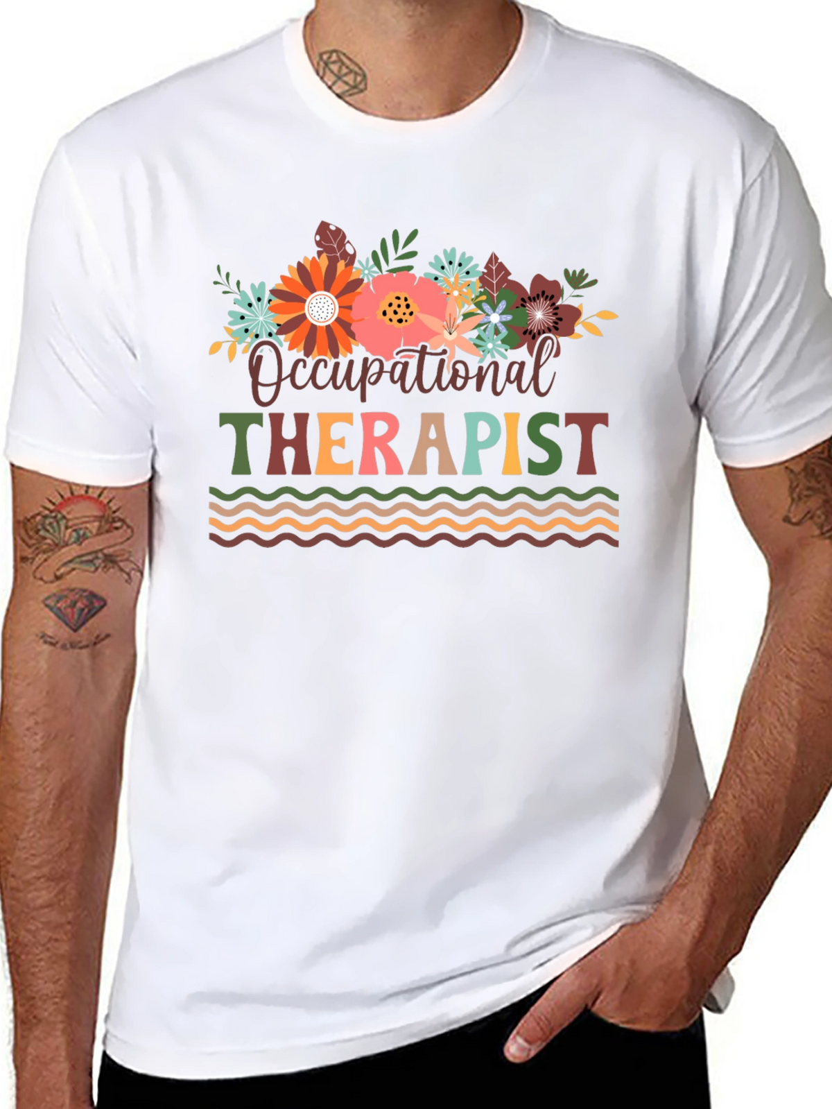 Occupational Therapist Floral T-Shirt