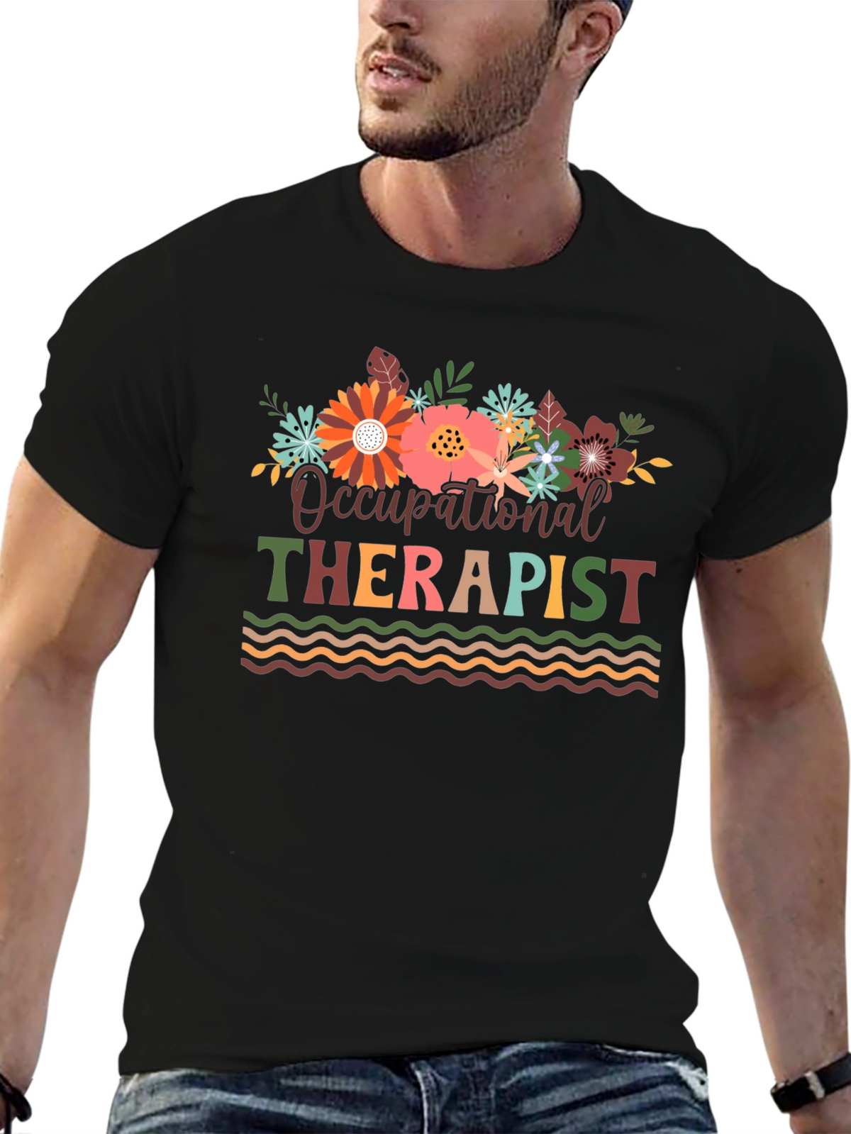 Occupational Therapist Floral T-Shirt