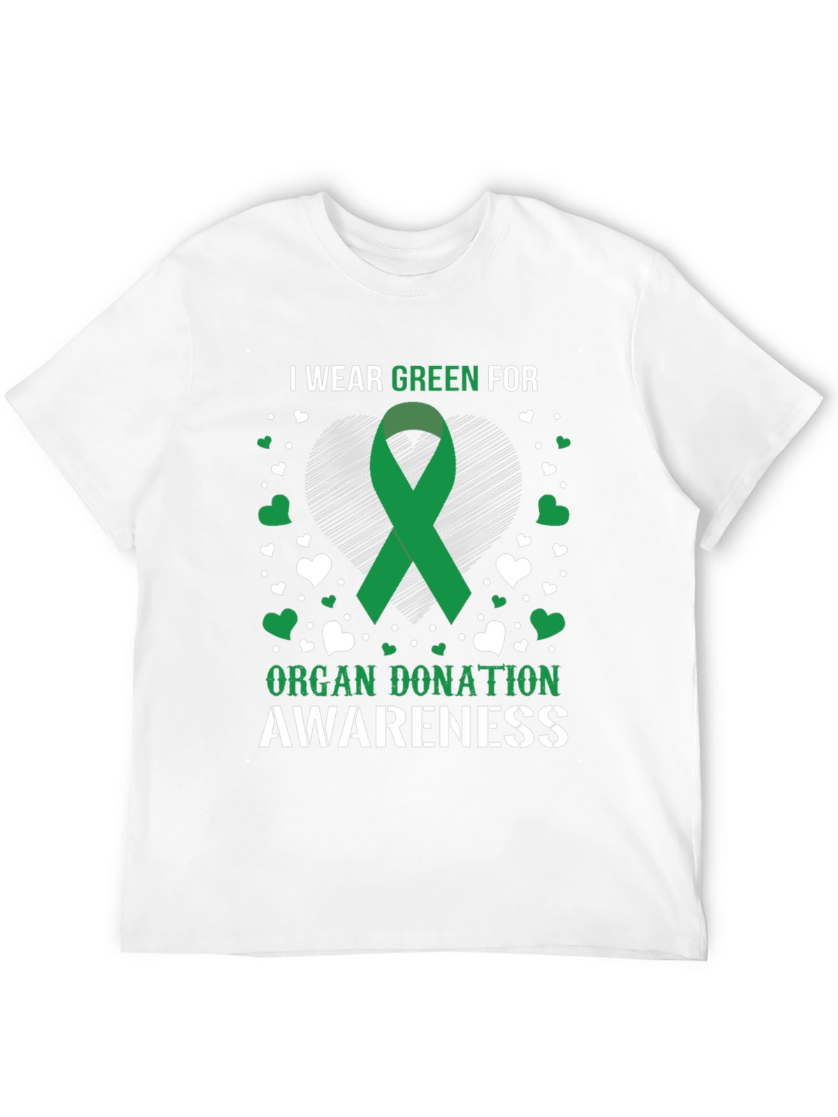 Organ Donation Awareness Green Ribbon T-Shirt