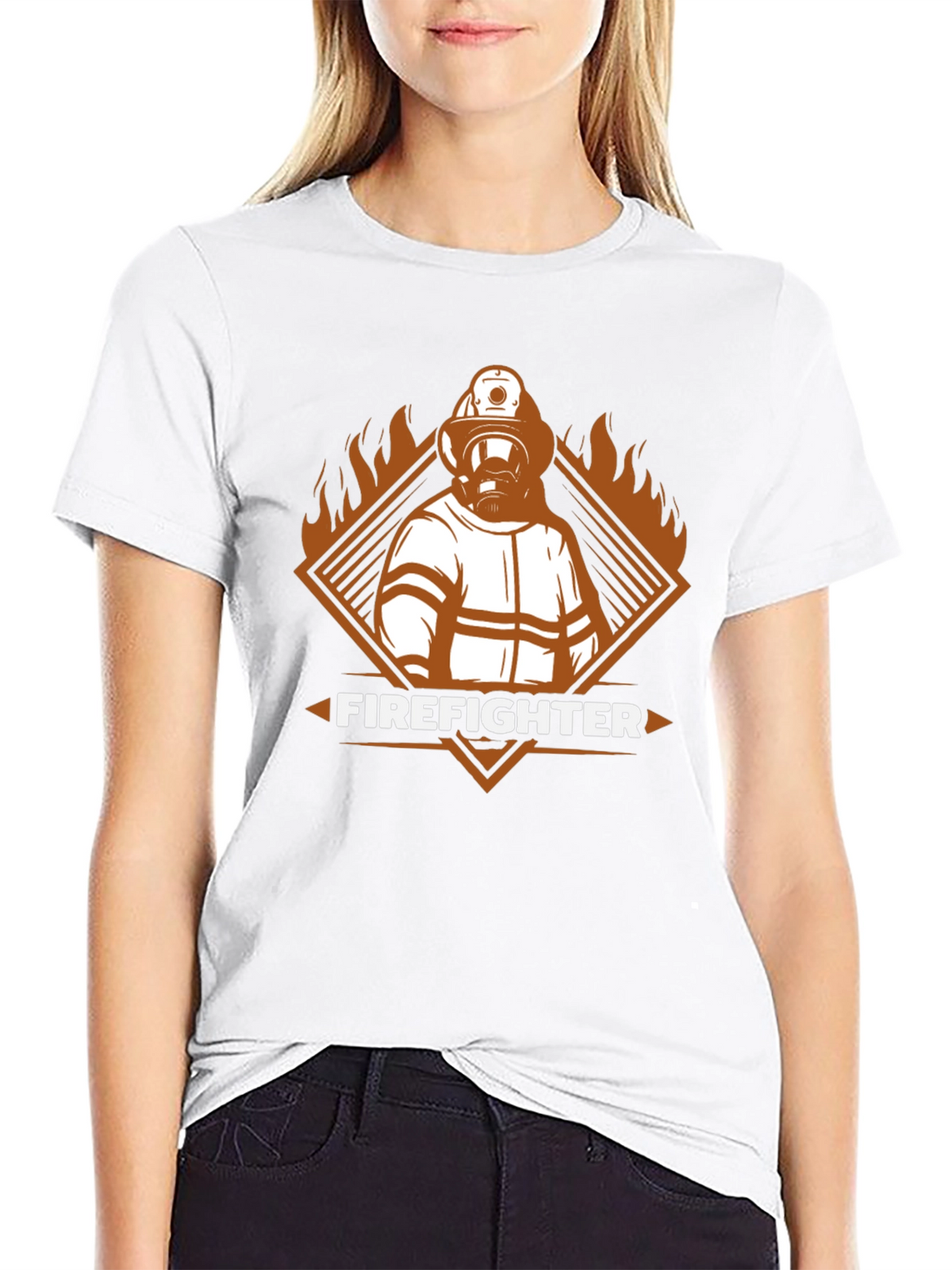 Firefighter Graphic Tee - Heroic Design T-Shirt