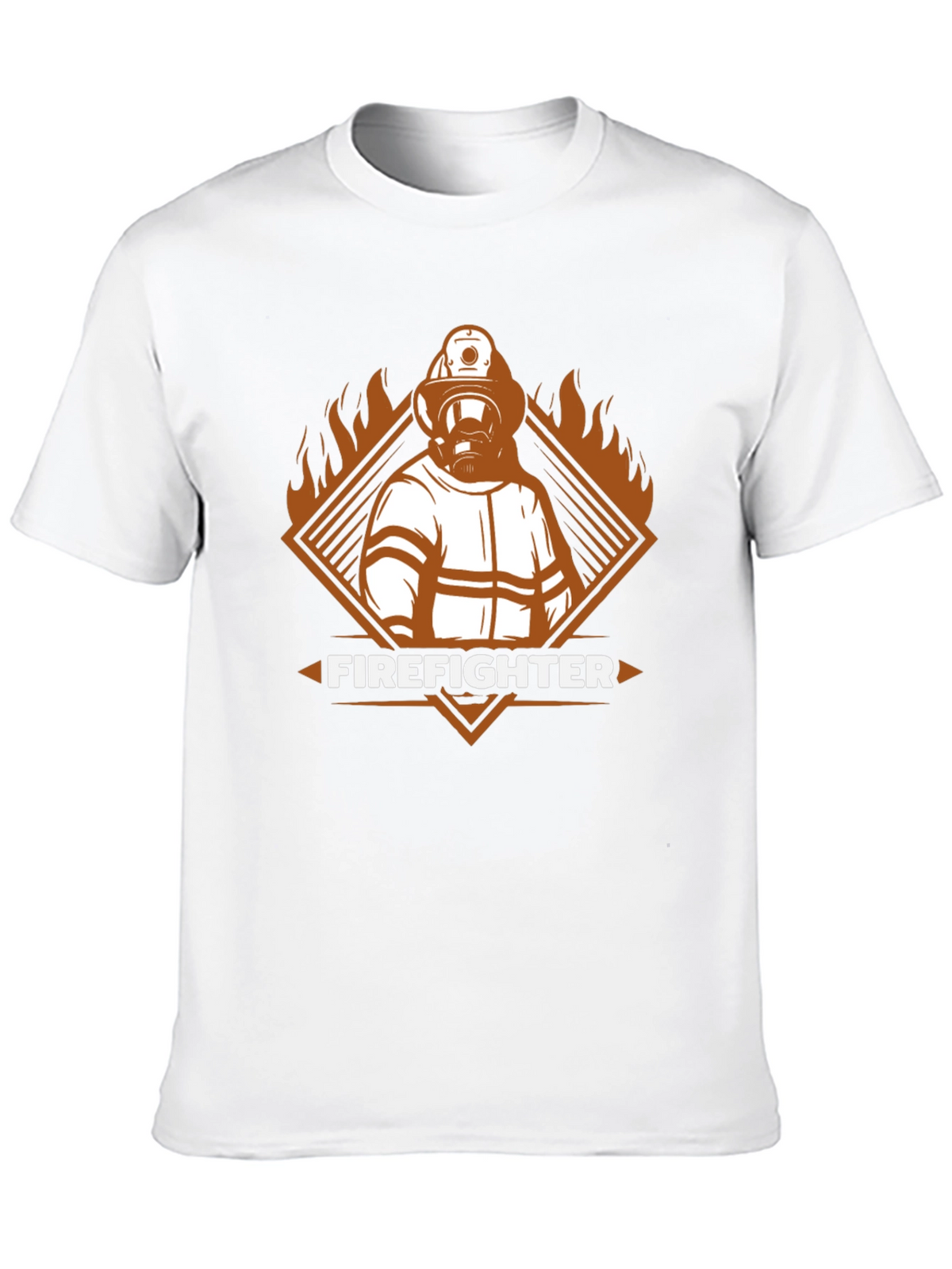 Firefighter Graphic Tee - Heroic Design T-Shirt