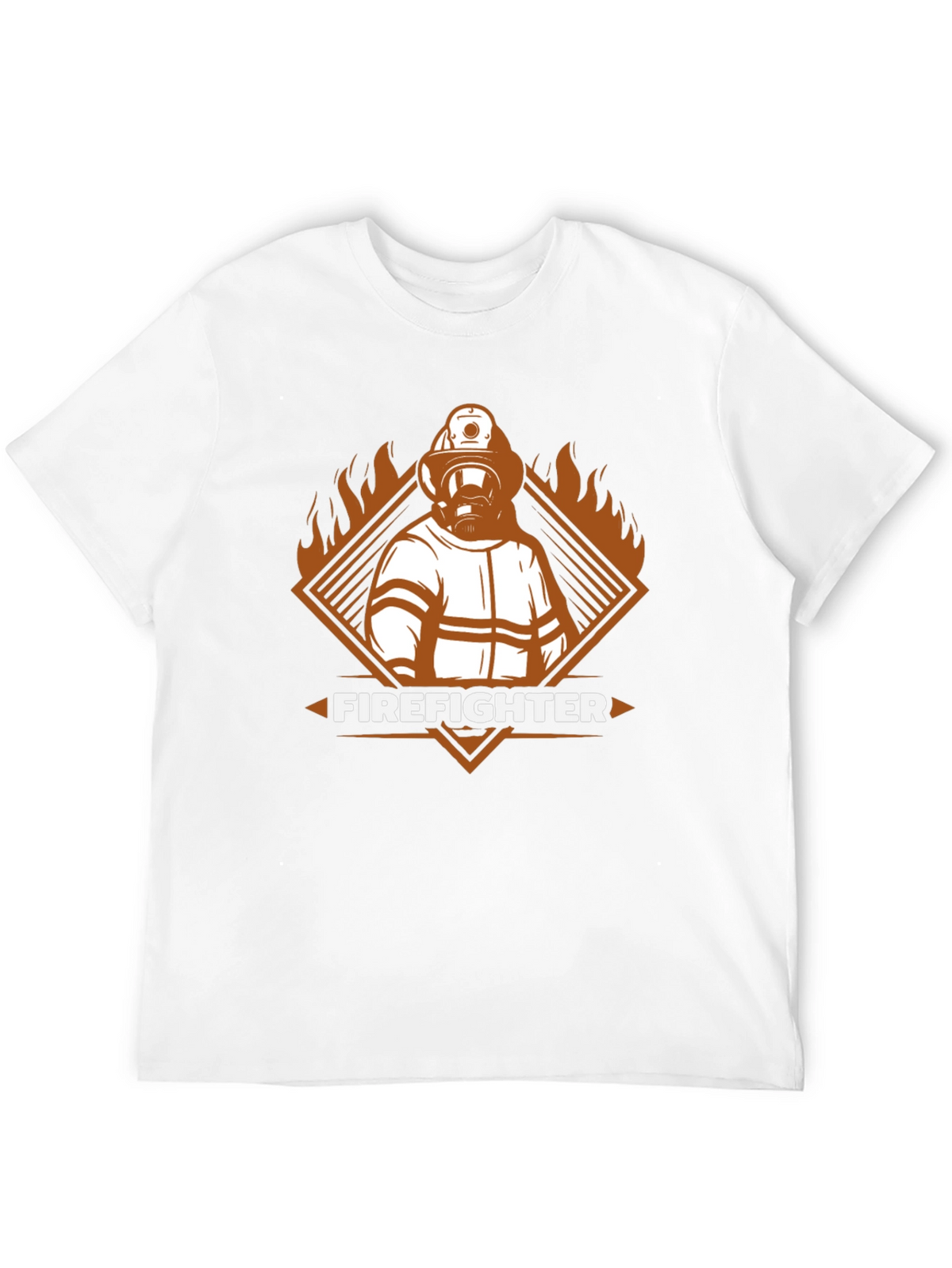 Firefighter Graphic Tee - Heroic Design T-Shirt