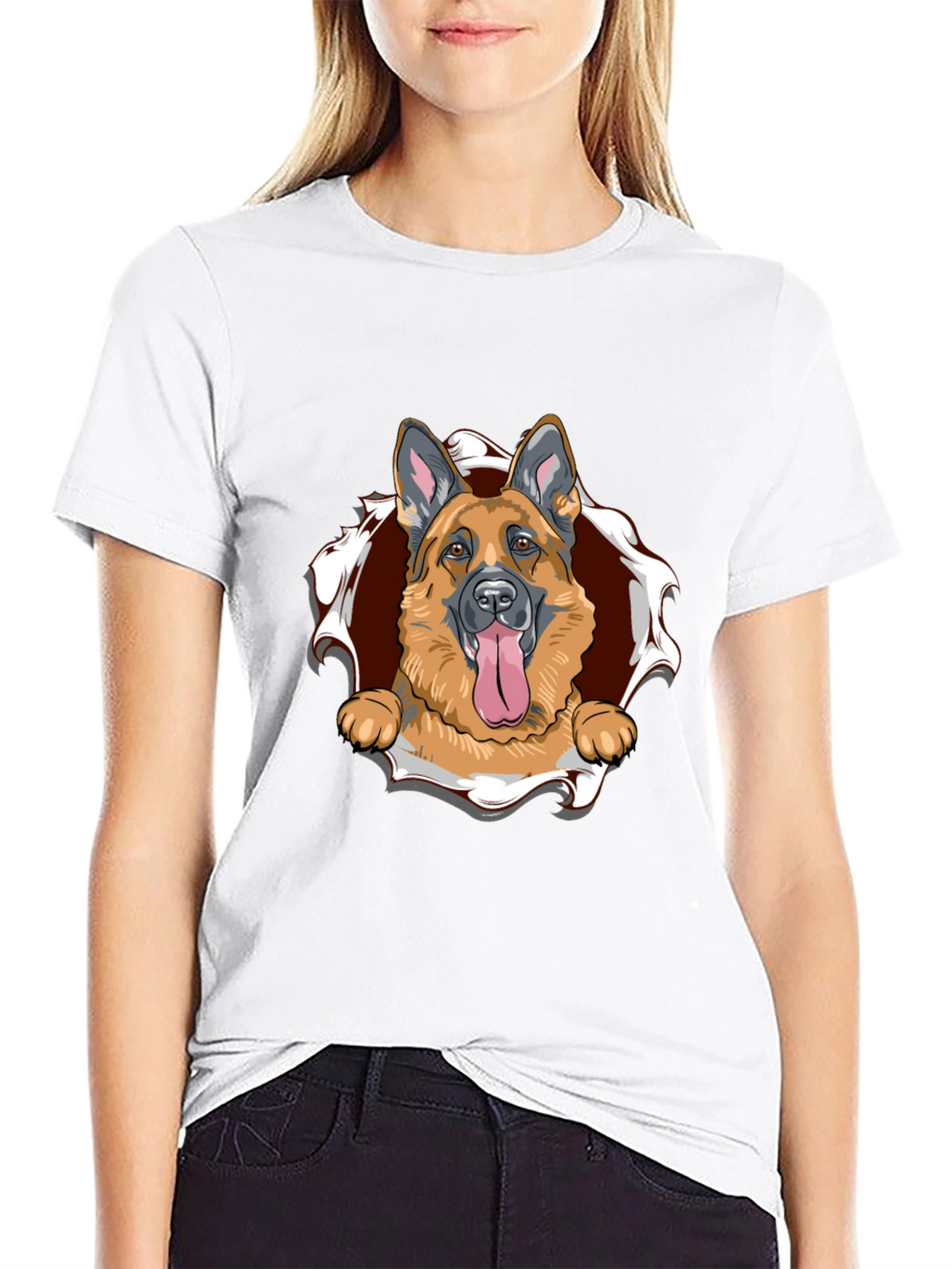 German Shepherd Dog Graphic T-Shirt