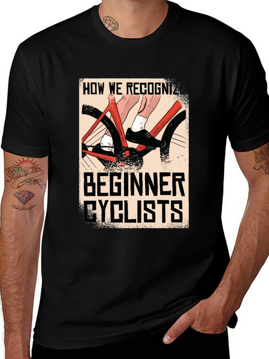 Beginner Cyclists Black Graphic T-Shirt