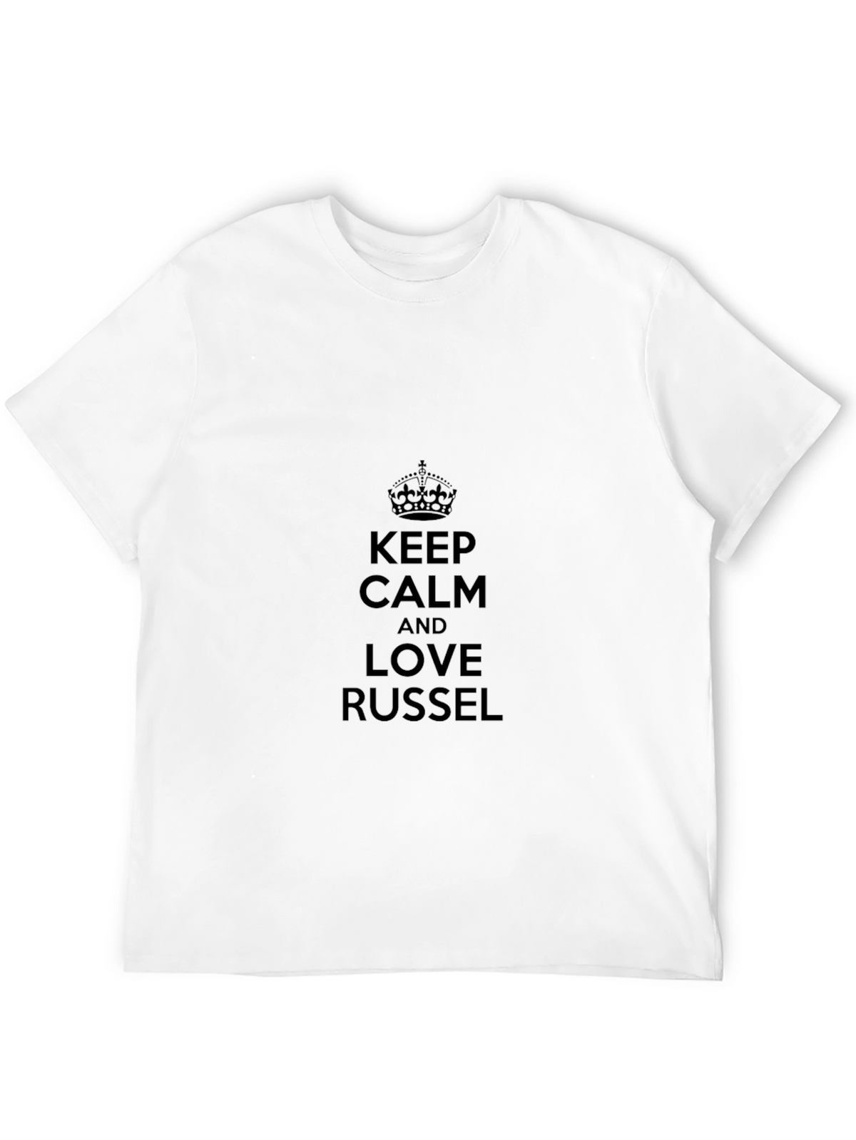 Keep Calm & Love Russel Black Tee