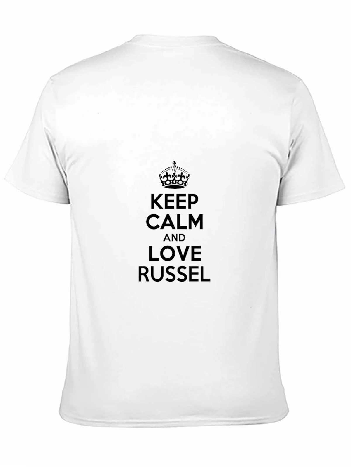 Keep Calm & Love Russel Black Tee