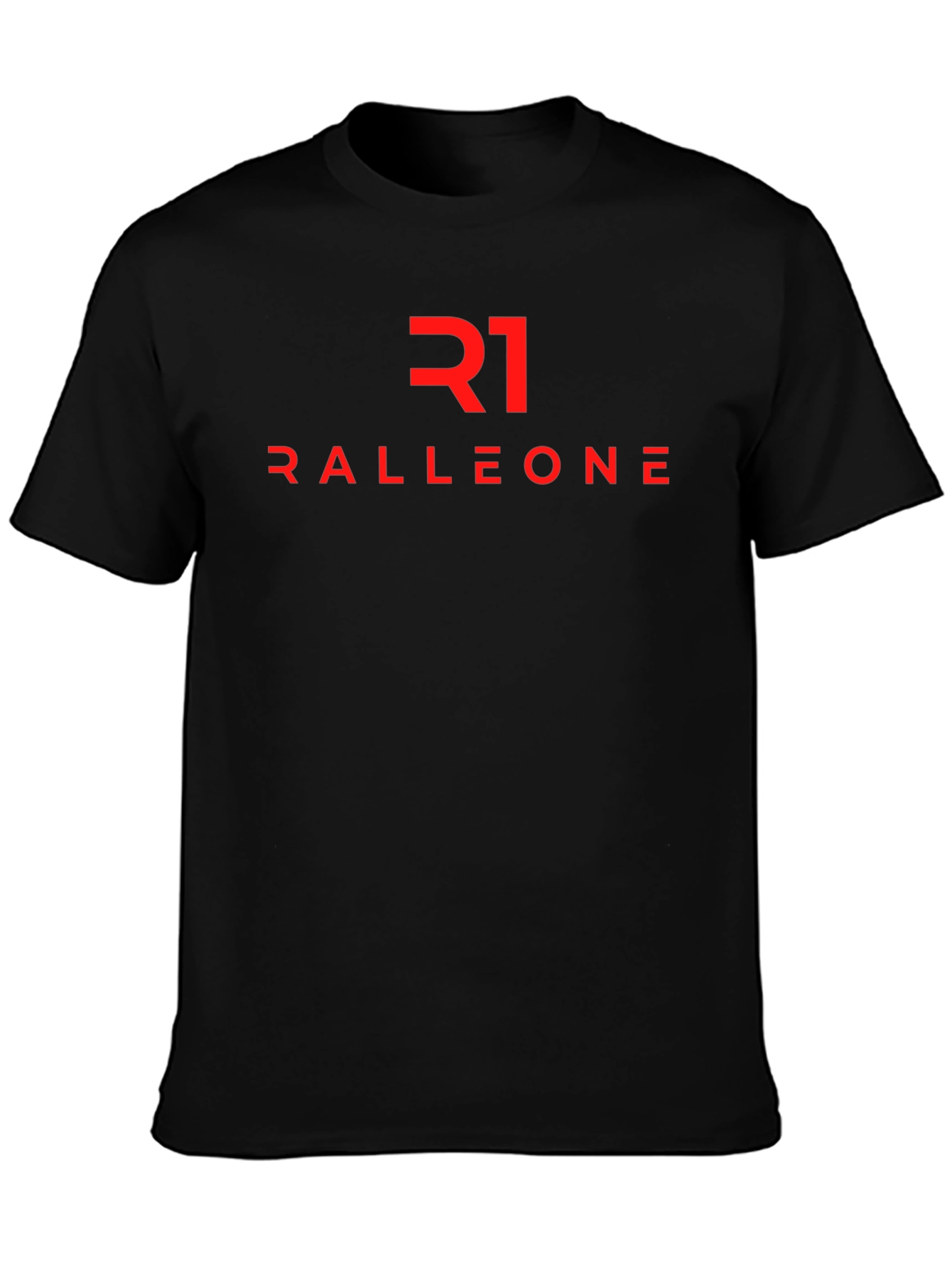 Ralleone Graphic Tee - Stylish Black Cotton T-Shirt