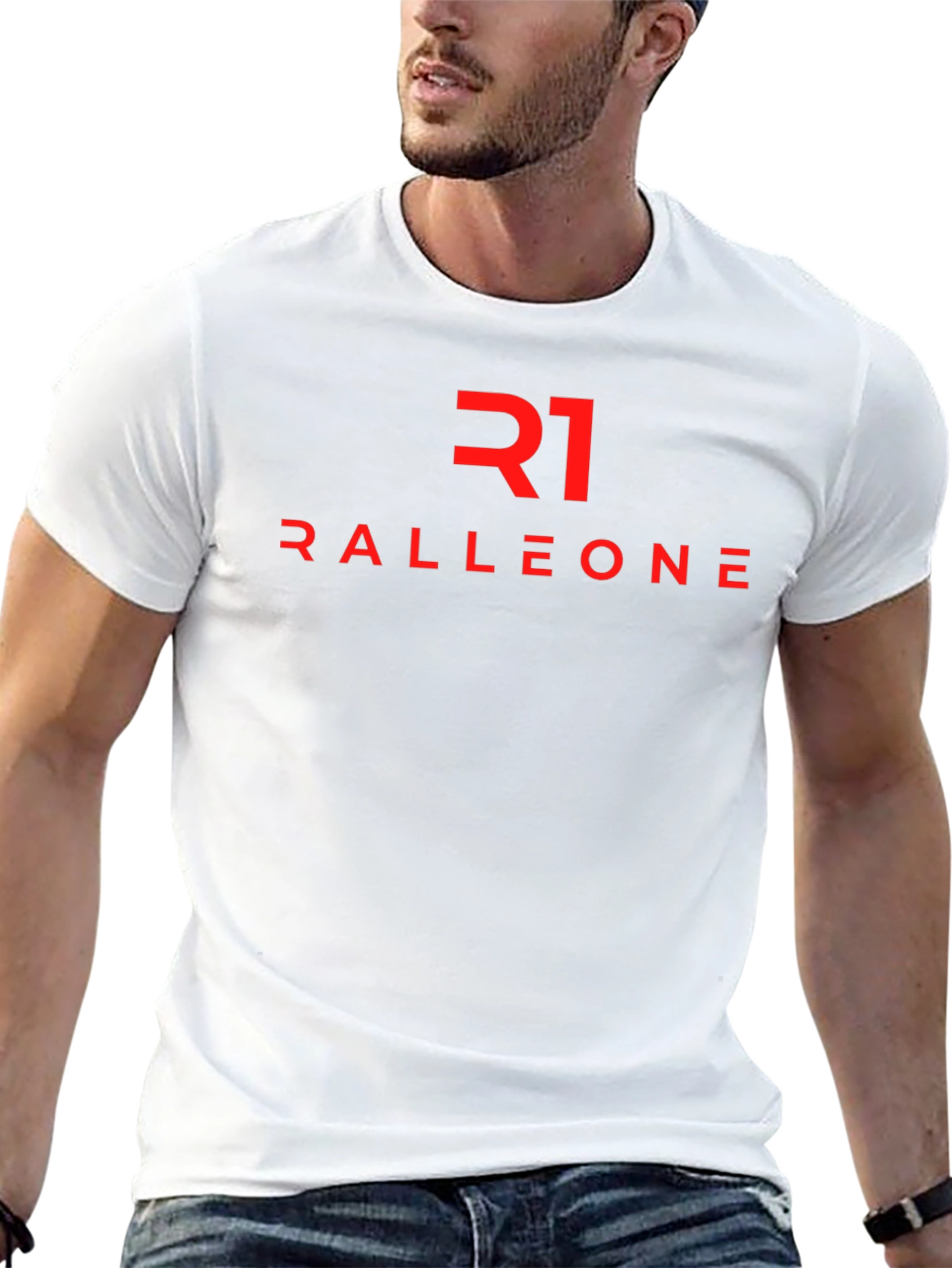 Ralleone Graphic Tee - Stylish Black Cotton T-Shirt