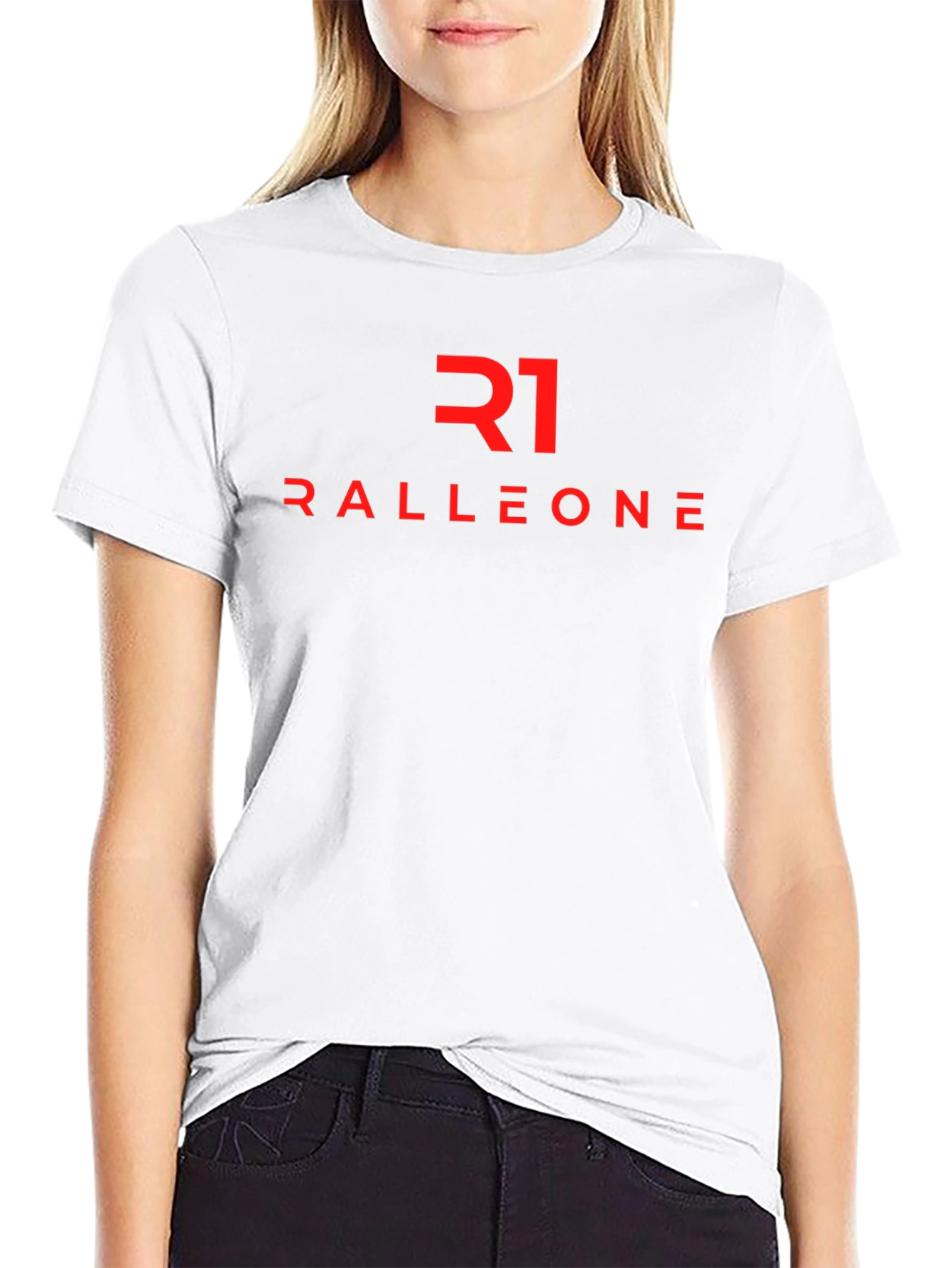 Ralleone Graphic Tee - Stylish Black Cotton T-Shirt