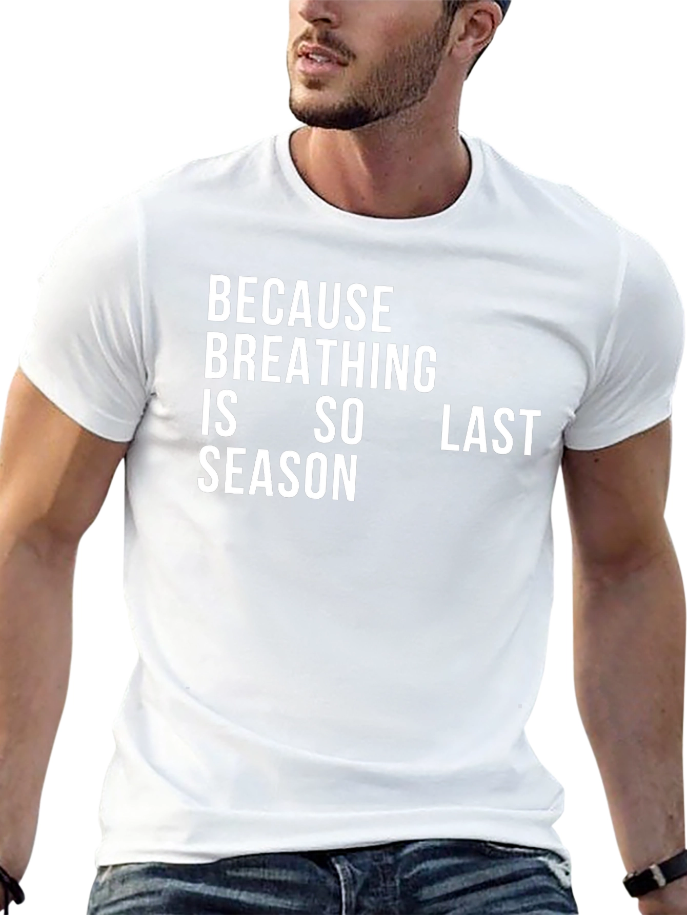 Breathing is So Last Season Black T-Shirt