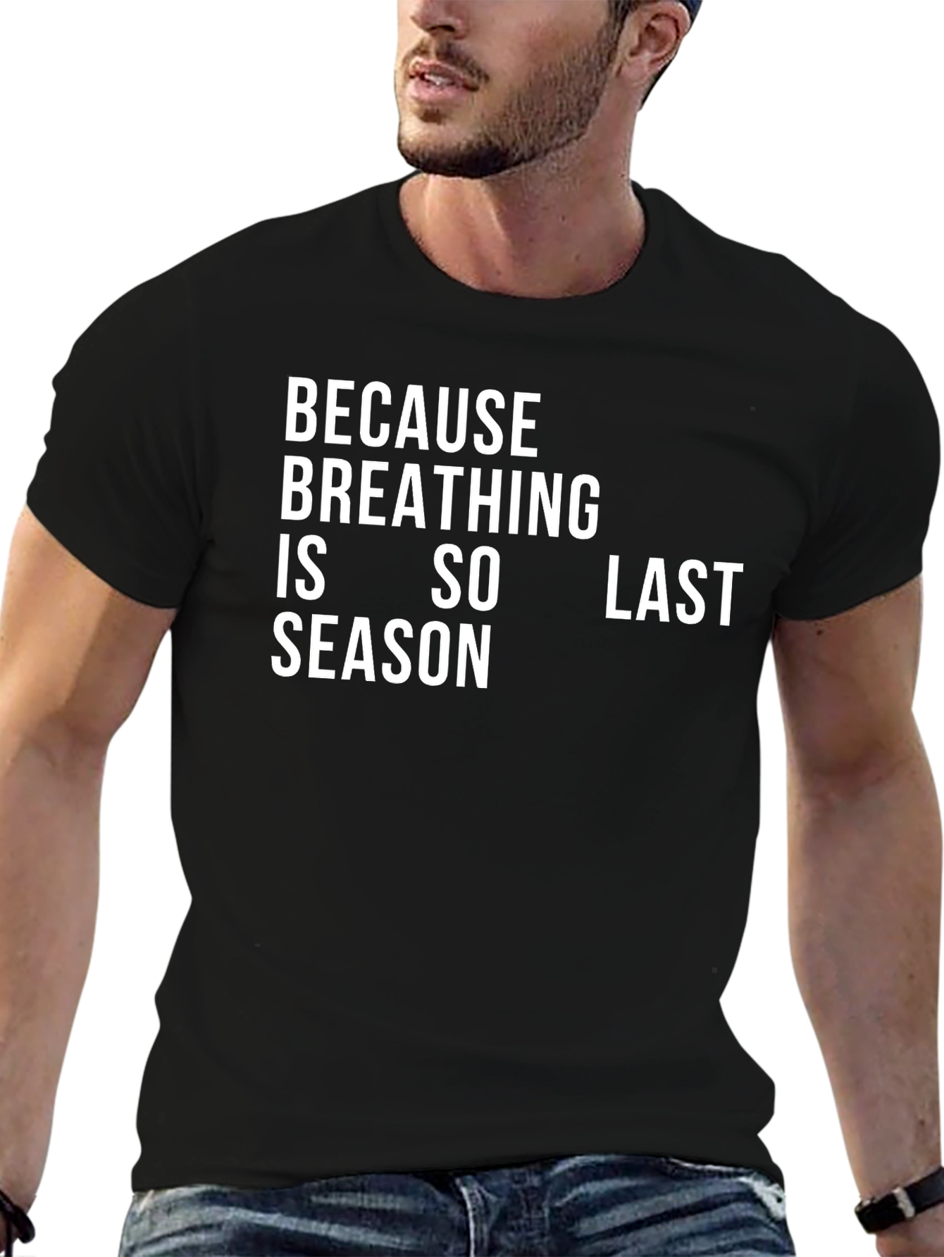 Breathing is So Last Season Black T-Shirt