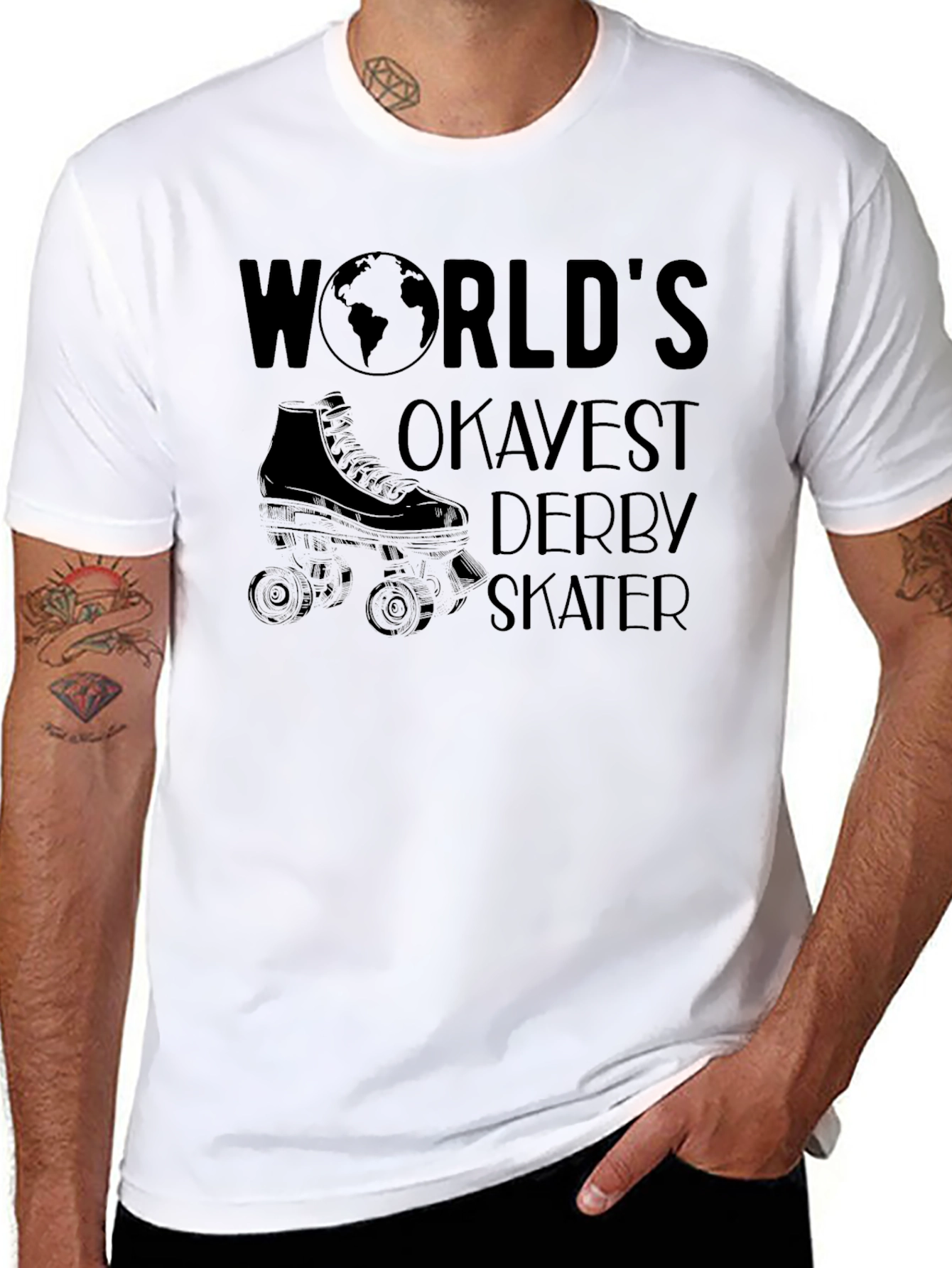 Worlds Okayest Derby Skater T-Shirt