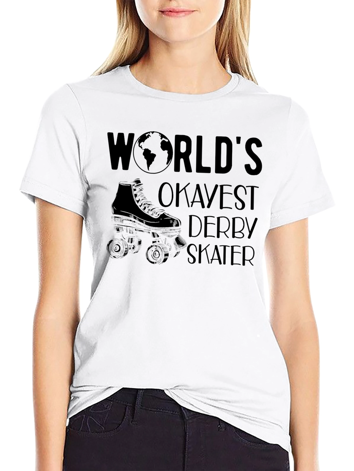 Worlds Okayest Derby Skater T-Shirt
